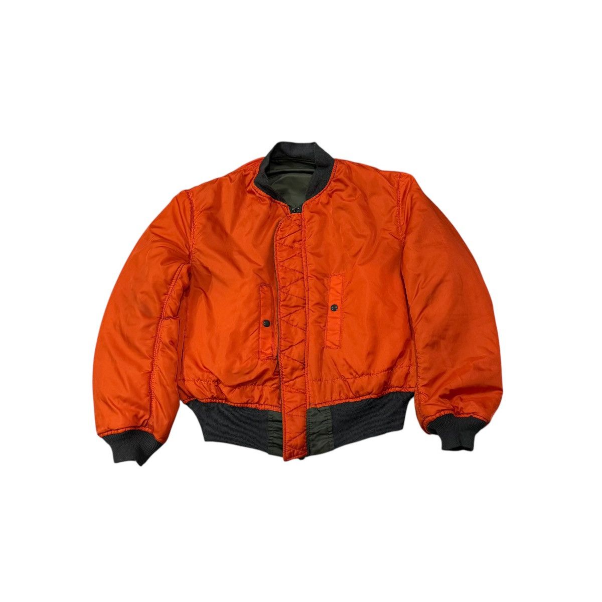 Alpha Industries Vintage Alpha Industries Reversible Bomber Jacket Size US XL / EU 56 / 4 - 11 Thumbnail