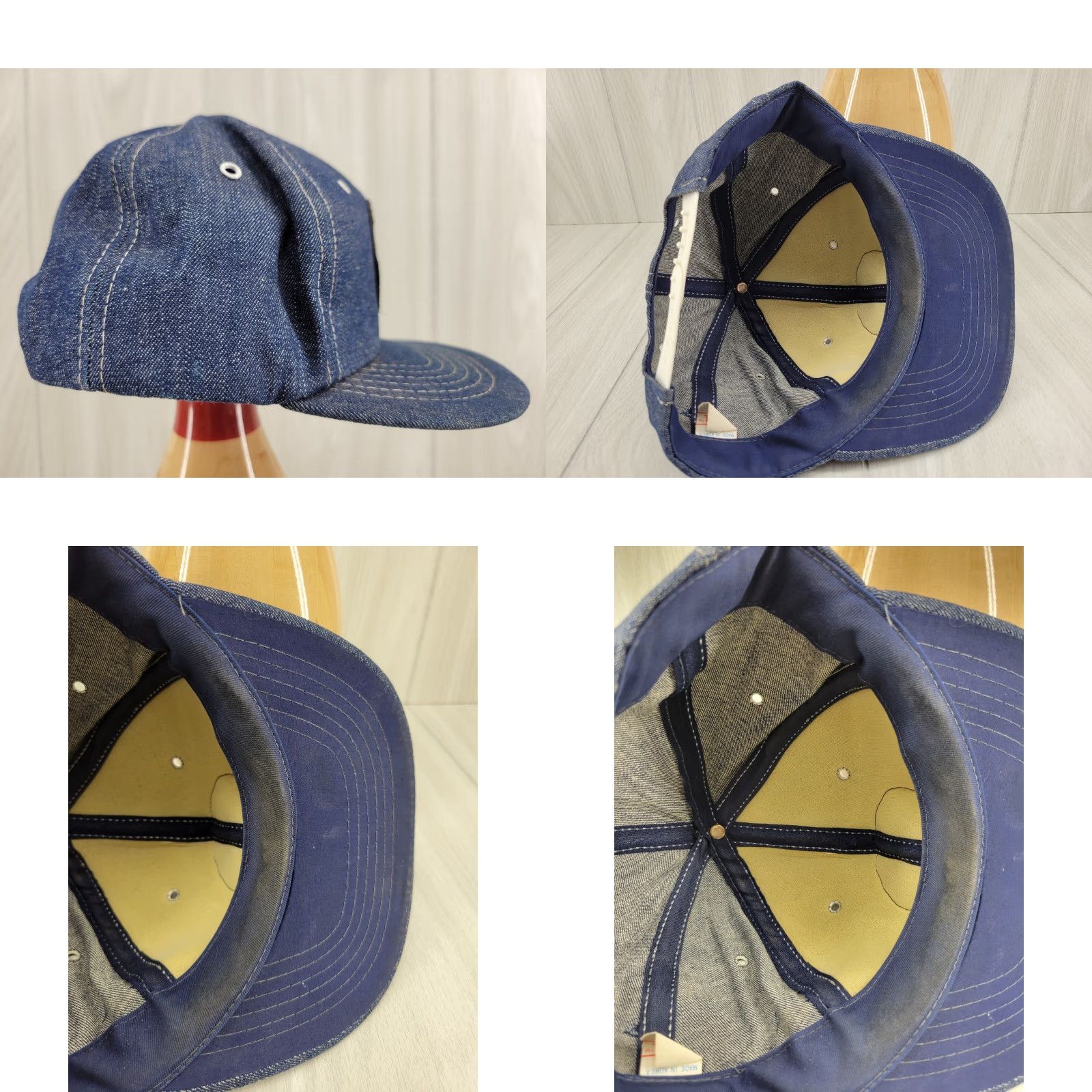 Denime VINTAGE Denim Snapback Trucker Ball Cap Furox Cardinal Hat Knights Chicken Cardinal Hat Size ONE SIZE - 8 Thumbnail