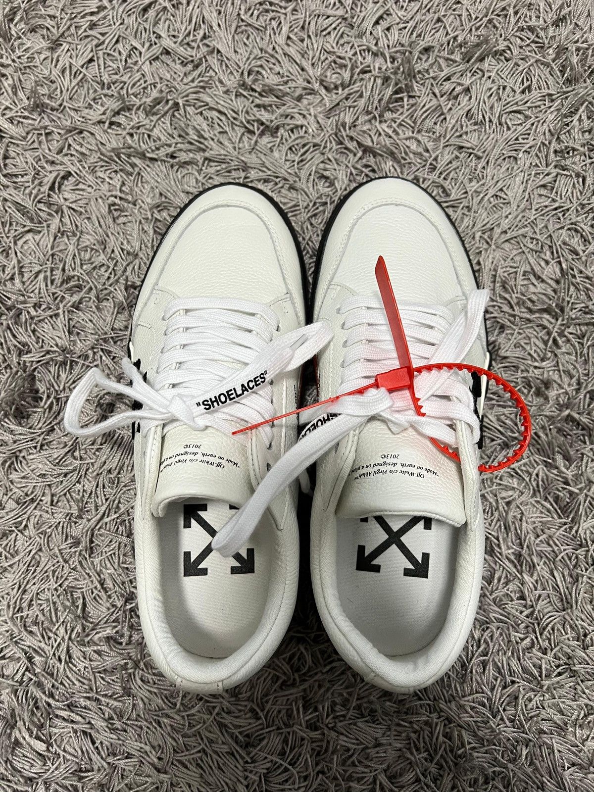 Off-White Off white Vulc low leather sneakers Size US 7.5 / EU 40-41 - 2 Thumbnail