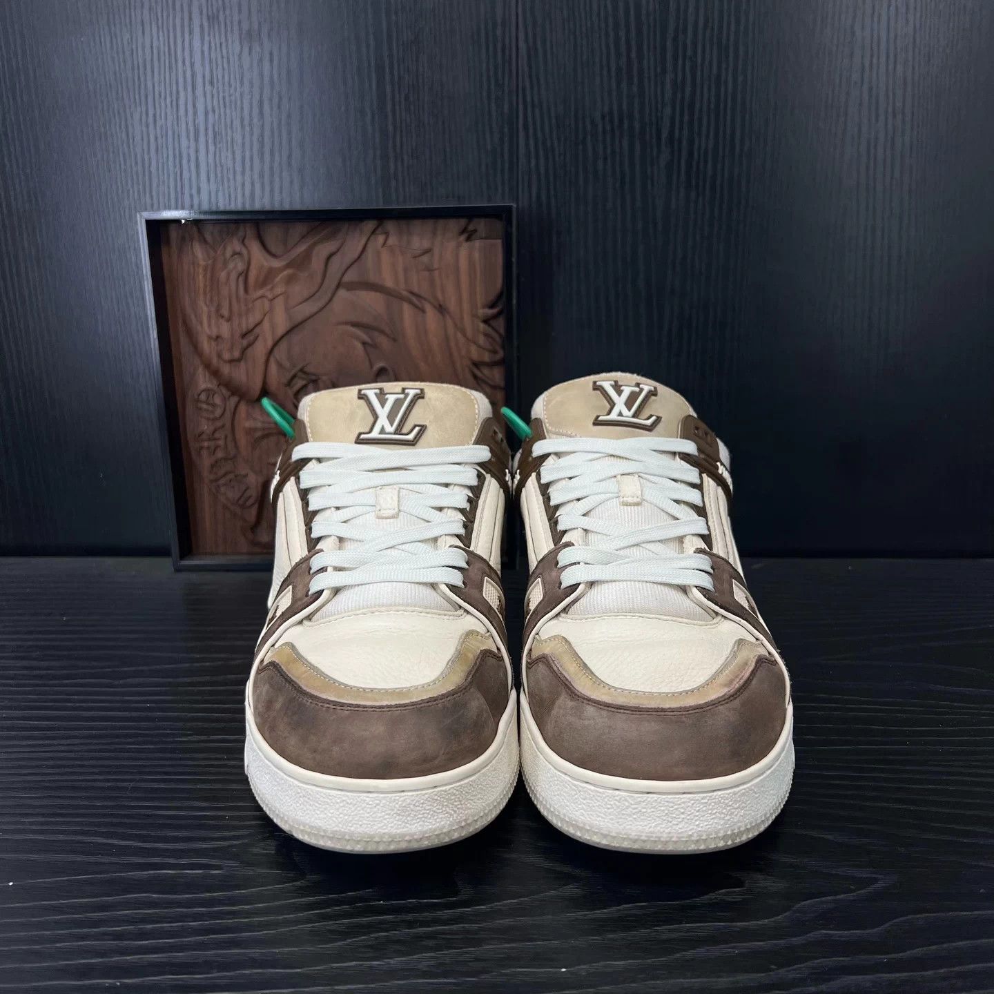 Louis Vuitton LV Trainer Men's Eu9 Mocha Good Condition Size US 10 / EU 43 - 6 Thumbnail