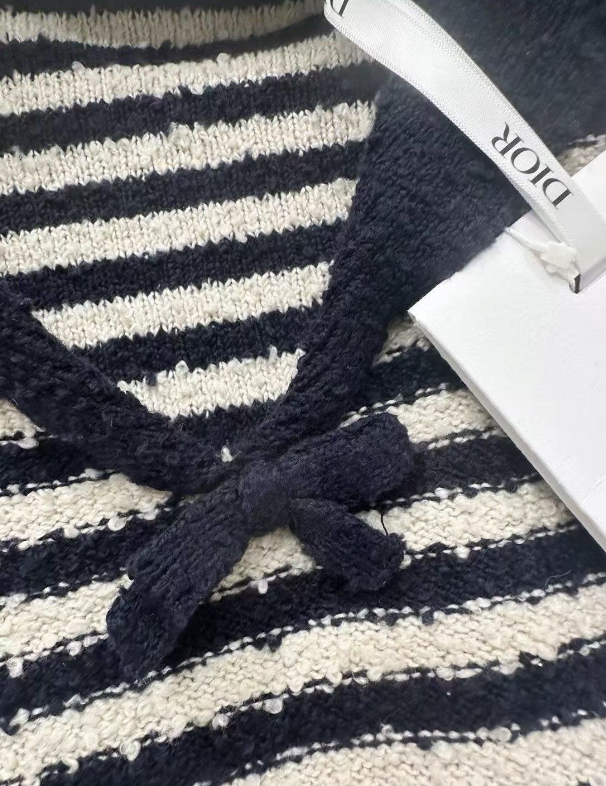 Dior Dior Navy Collar Knit Sweater J33 Size S / US 4 / IT 40 - 4 Thumbnail