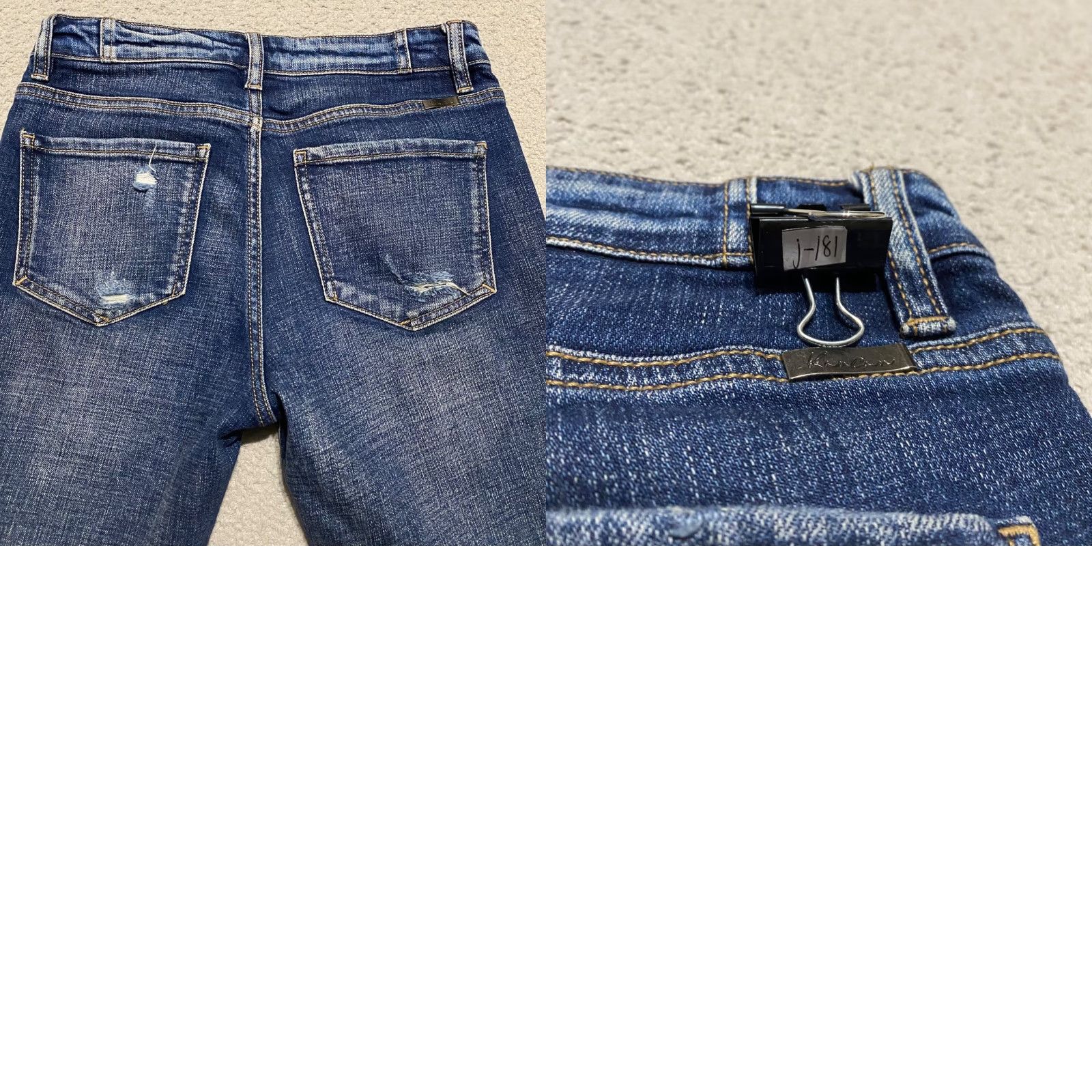 Vintage VINTAGE KanCan Womens Jeans 25 Blue Denim Straight Distressed Mid Rise Medium Wash 5-Pocket Womens Jeans 25 Mens? Size 42" / US 20 - 9 Thumbnail