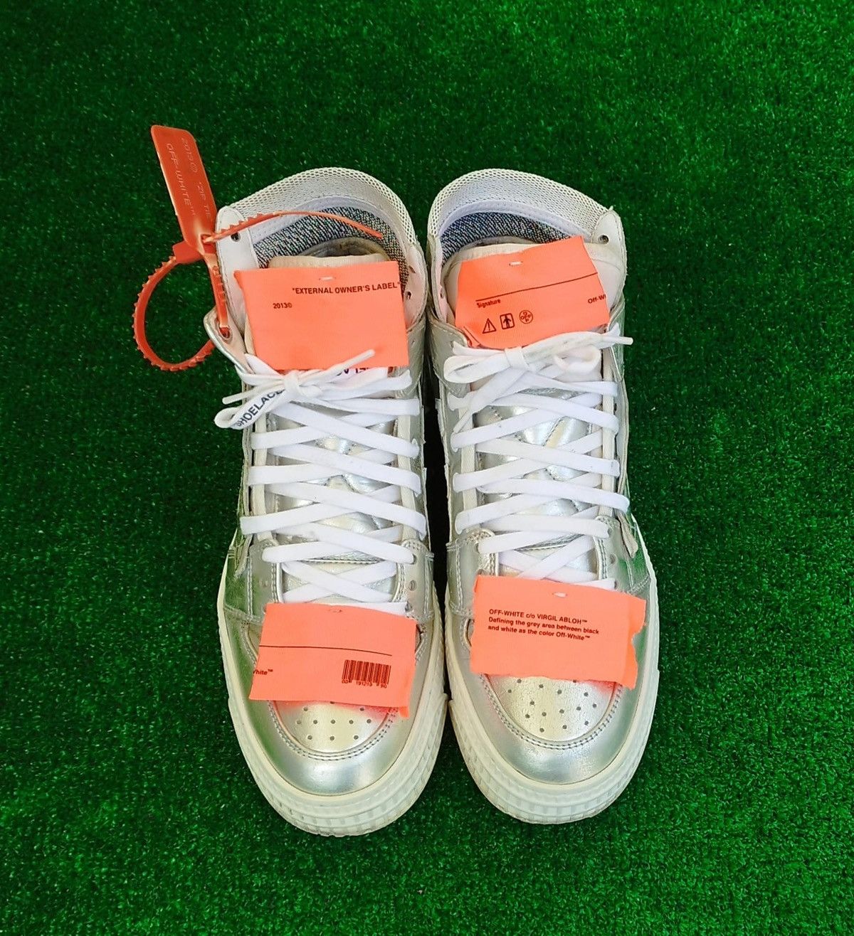 Off-White Sneakes Off White Court 3.0 Silver #7us - #40eur Size US 7 / IT 37 - 2 Thumbnail
