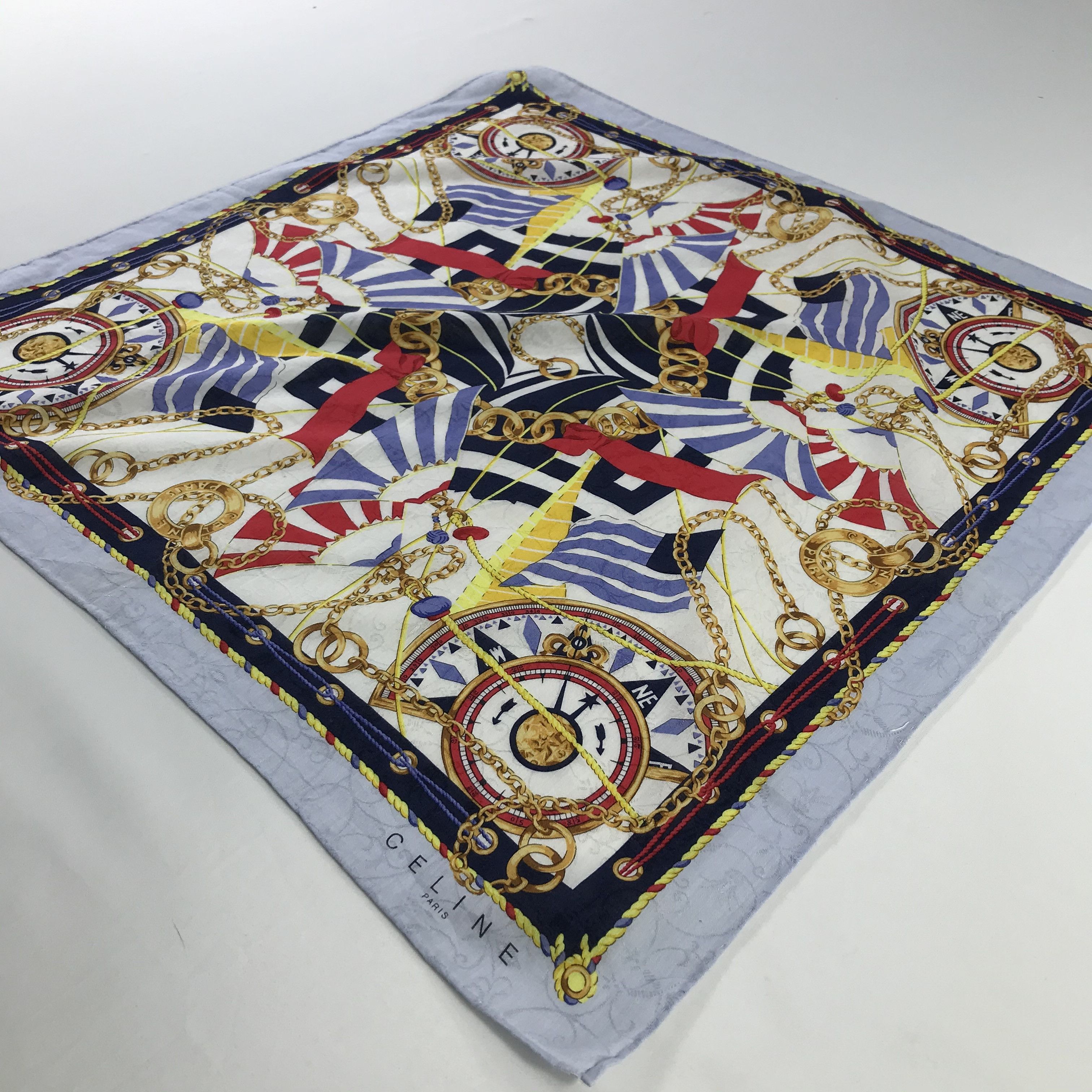 Celine × Vintage Celine Bandana / Handkerchief / Neckerchief - S955 Size ONE SIZE - 2 Thumbnail