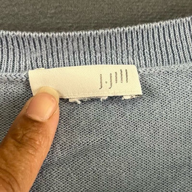 Other J. Jill Knit Sweater Cardigan Preppy Pullover Blue Mediium Size M / US 6-8 / IT 42-44 - 3 Thumbnail