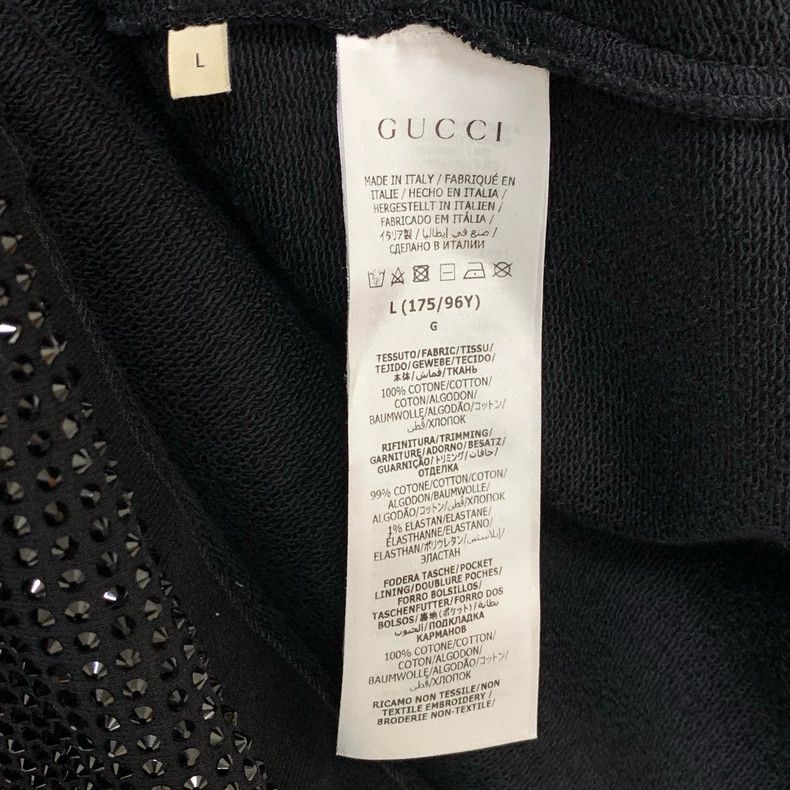 Gucci Gucci Gaoding full-diamond hooded sweatshirt Size US L / EU 52-54 / 3 - 4 Thumbnail