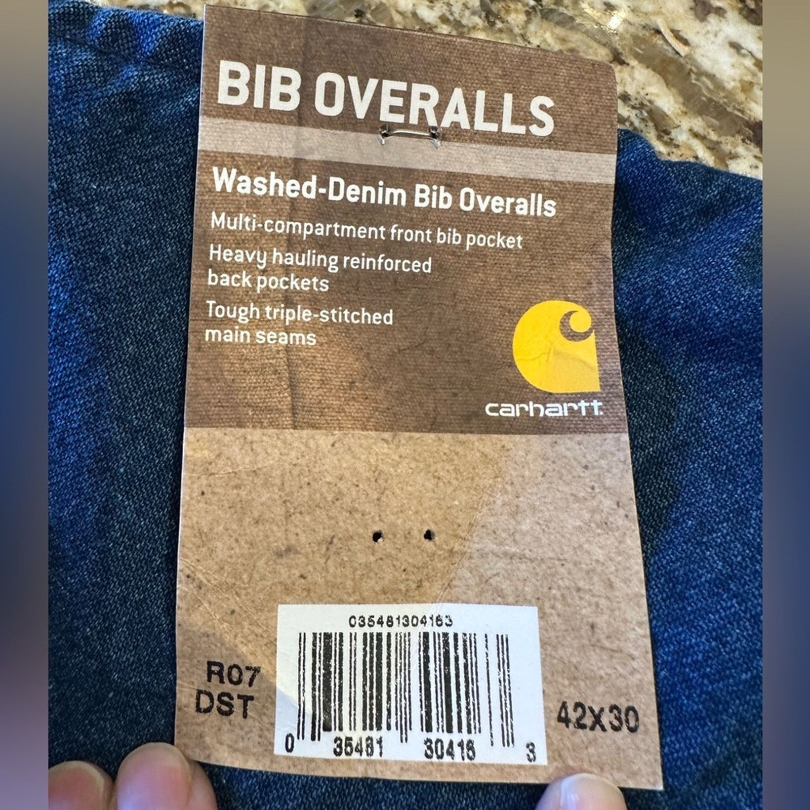 Carhartt Carhartt Mens Size 42 x 30 Denim Overalls NWT Size US 42 / EU 58 - 4 Thumbnail