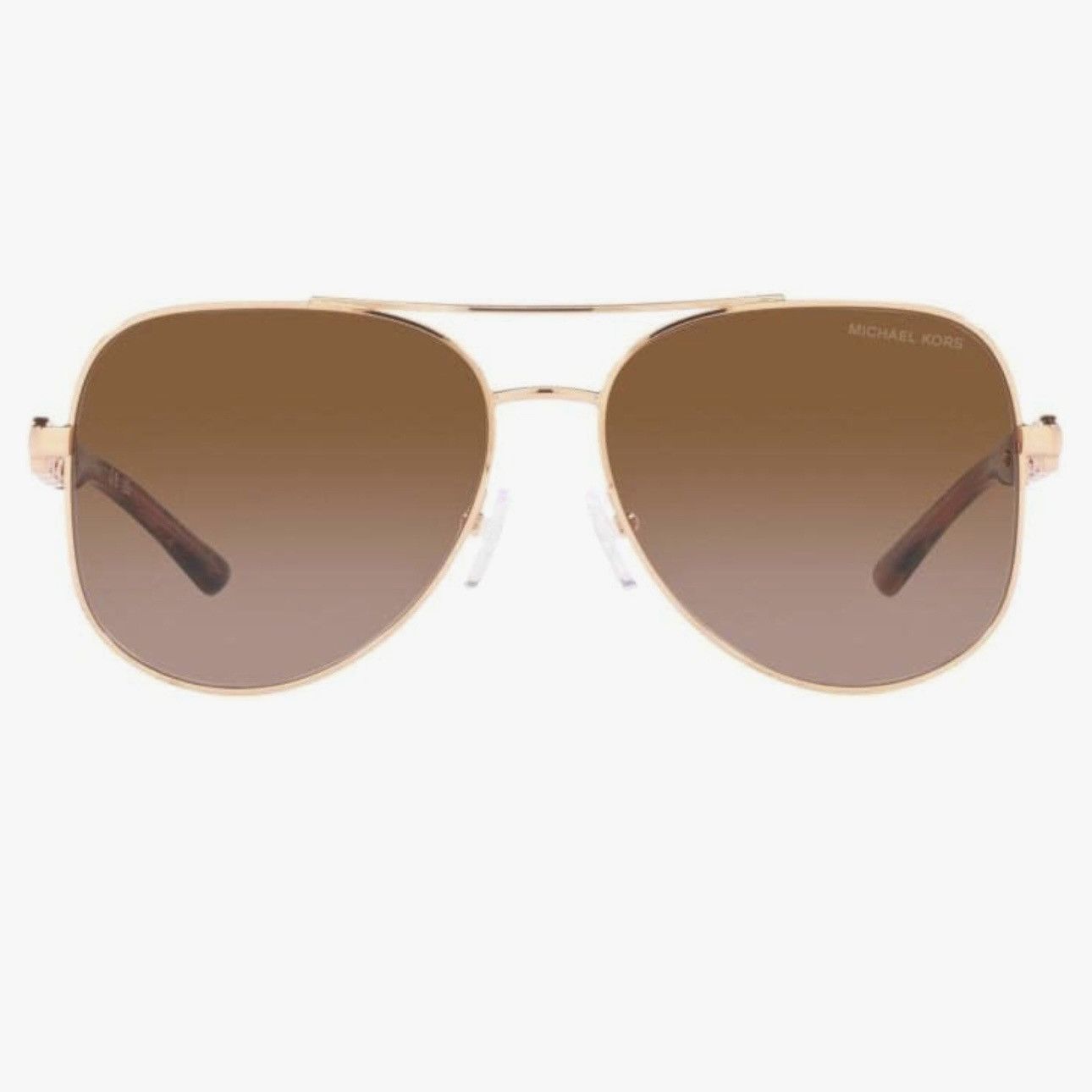 Michael Kors MICHAEL KORS MK1121 CHIANTI SUNGLASSES LIGHT GOLD BROWN GREY Size ONE SIZE - 3 Thumbnail