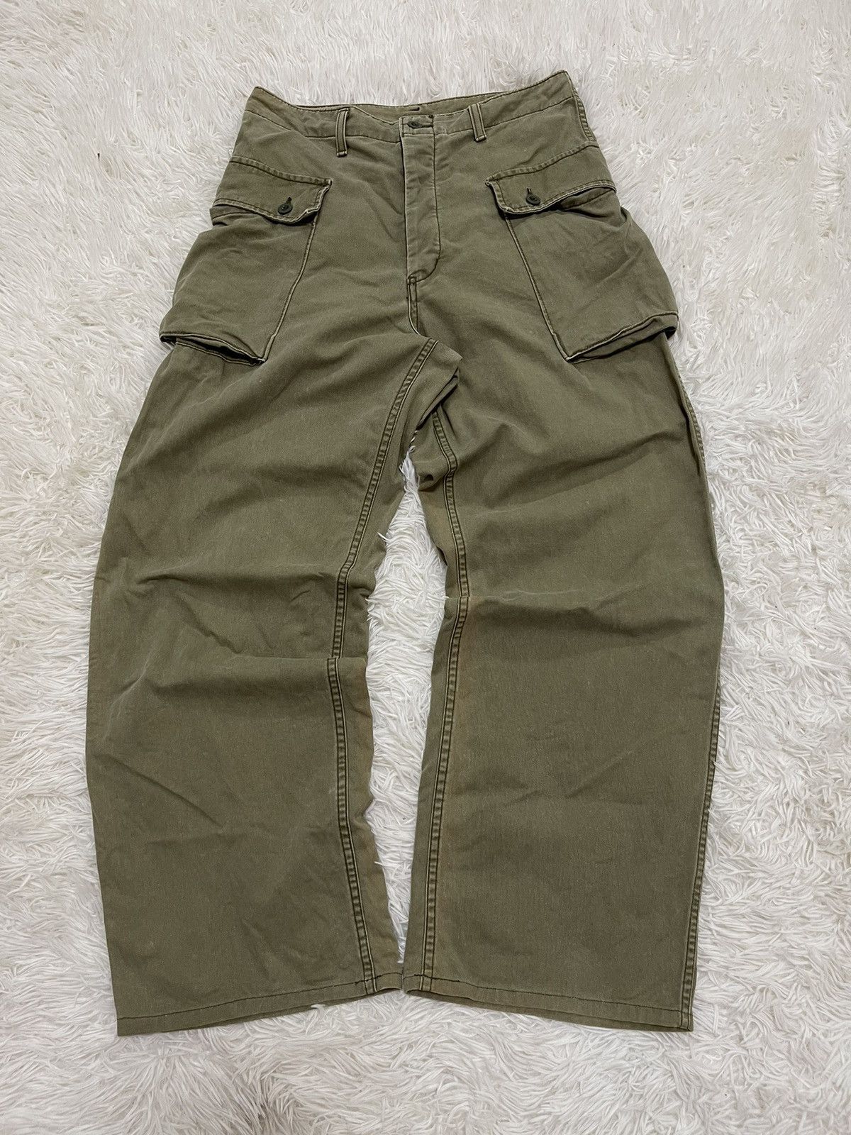 Schott Schott Monkey Baggy Military Style Vintage Cargo Pants Size US 30 / EU 46 - 6 Thumbnail