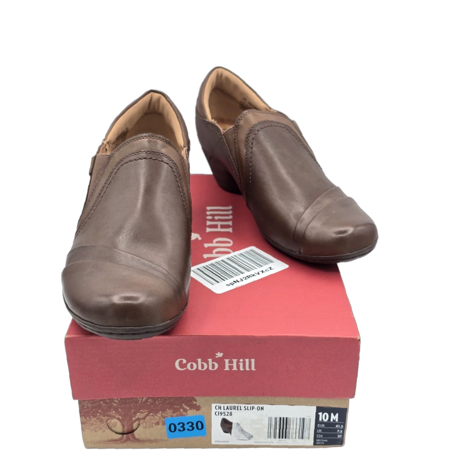 Cobb Hill Laurel Slip-On Boots Women Brown Leather Ankle Bootie Sz 10M - Brown Leather Cobb Hill Laurel Slip-On Womens Shoes Sz 10M Womens Boots