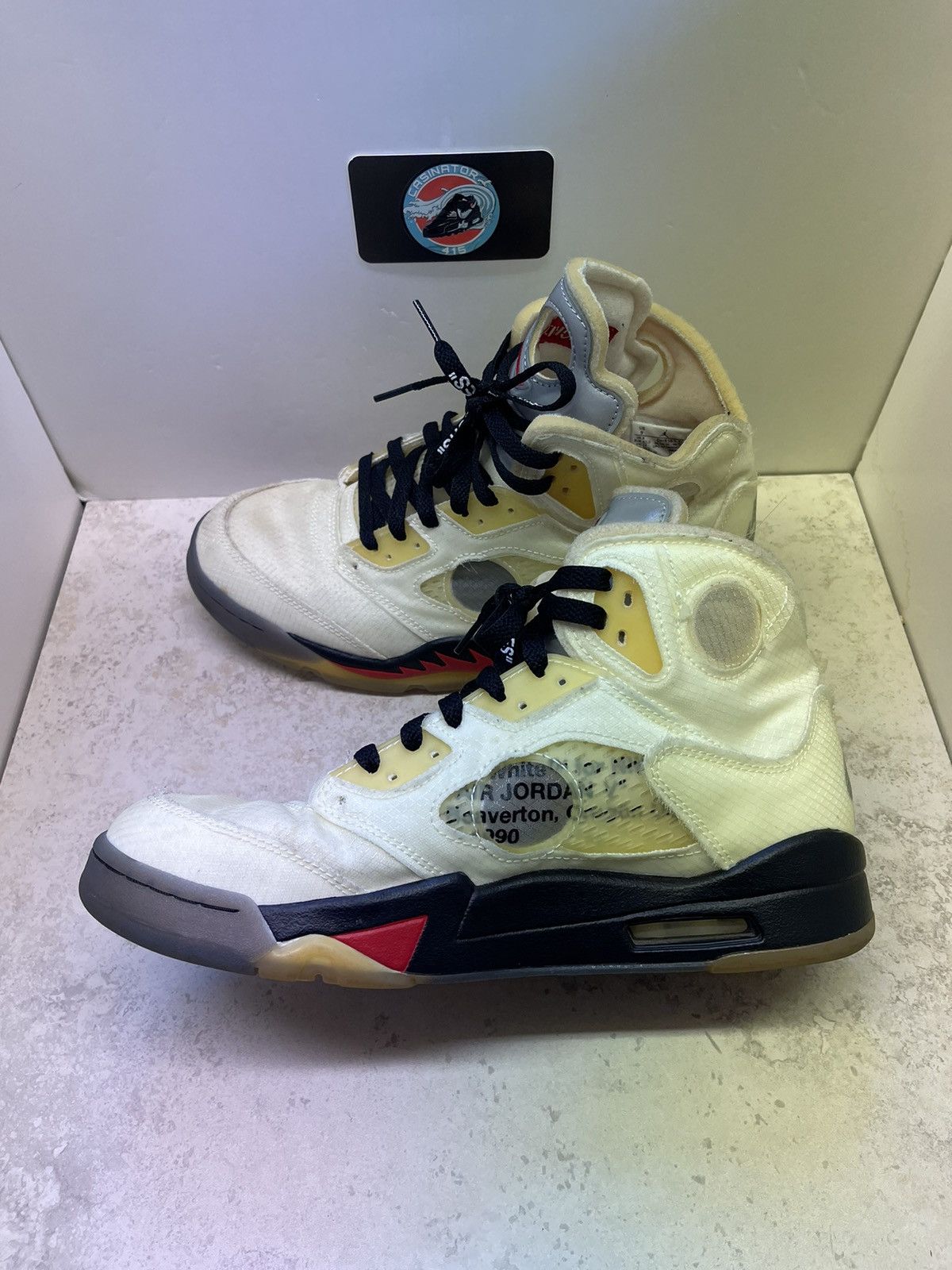 Jordan Brand × Off-White Size 9 - Air Jordan 5 SP x Off-White Mid Sail w/ Box Size US 9 / EU 42 - 6 Thumbnail