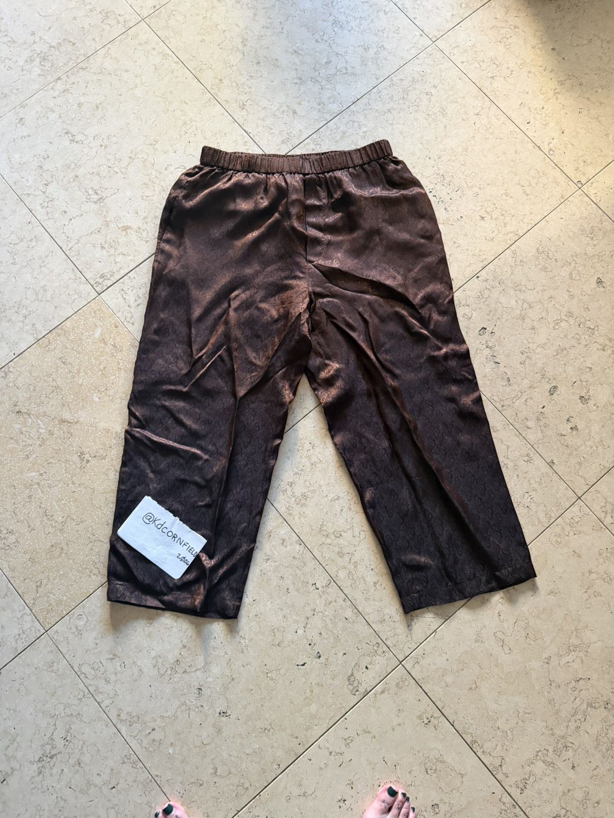 Acne Studios Acne Paisley Silk Easy Pants Size US 31 - 1 Thumbnail