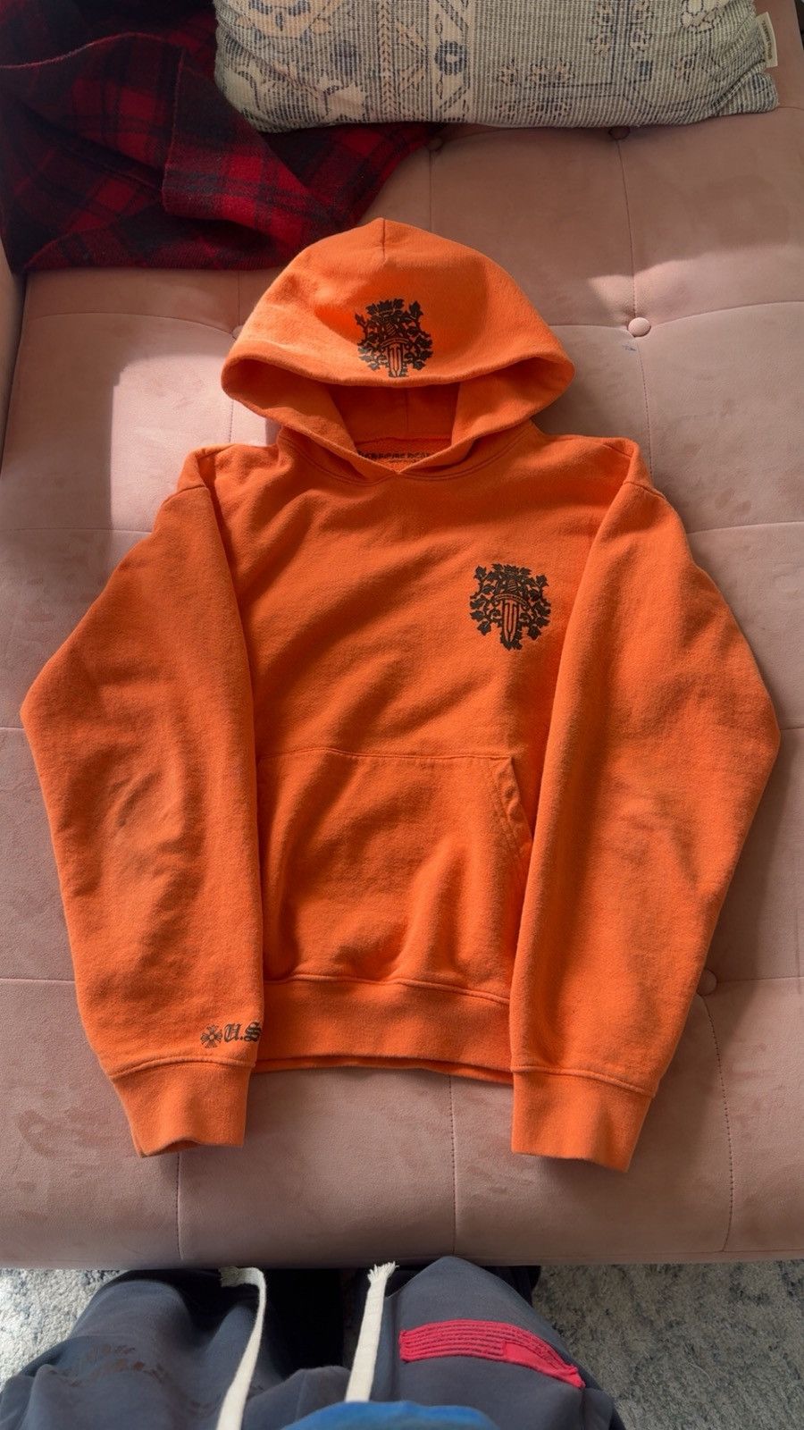 Chrome Hearts Orange Chrome Hearts Vines Dagger Hoodie Size US M / EU 48-50 / 2 - 1 Thumbnail