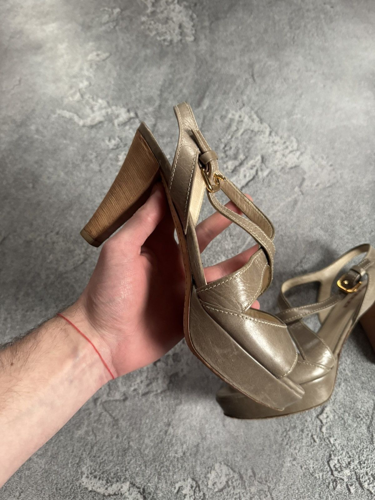 Prada Prada 38size sandals high heels shoes luxury old money 00s Size US 8 / IT 38 - 6 Thumbnail