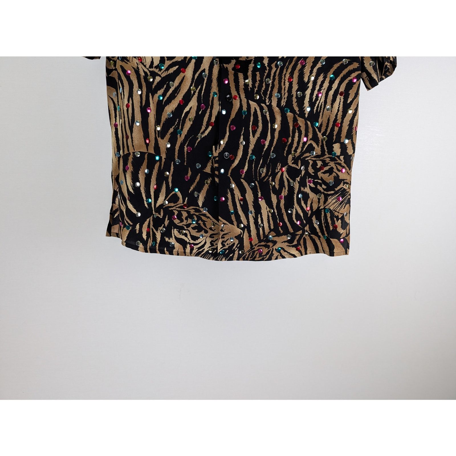 Saint Laurent Paris o1rshd1 Chemise Polo Tigre H H Button up Shirt in Multicolor Size US XS / EU 42 / 0 - 3 Thumbnail