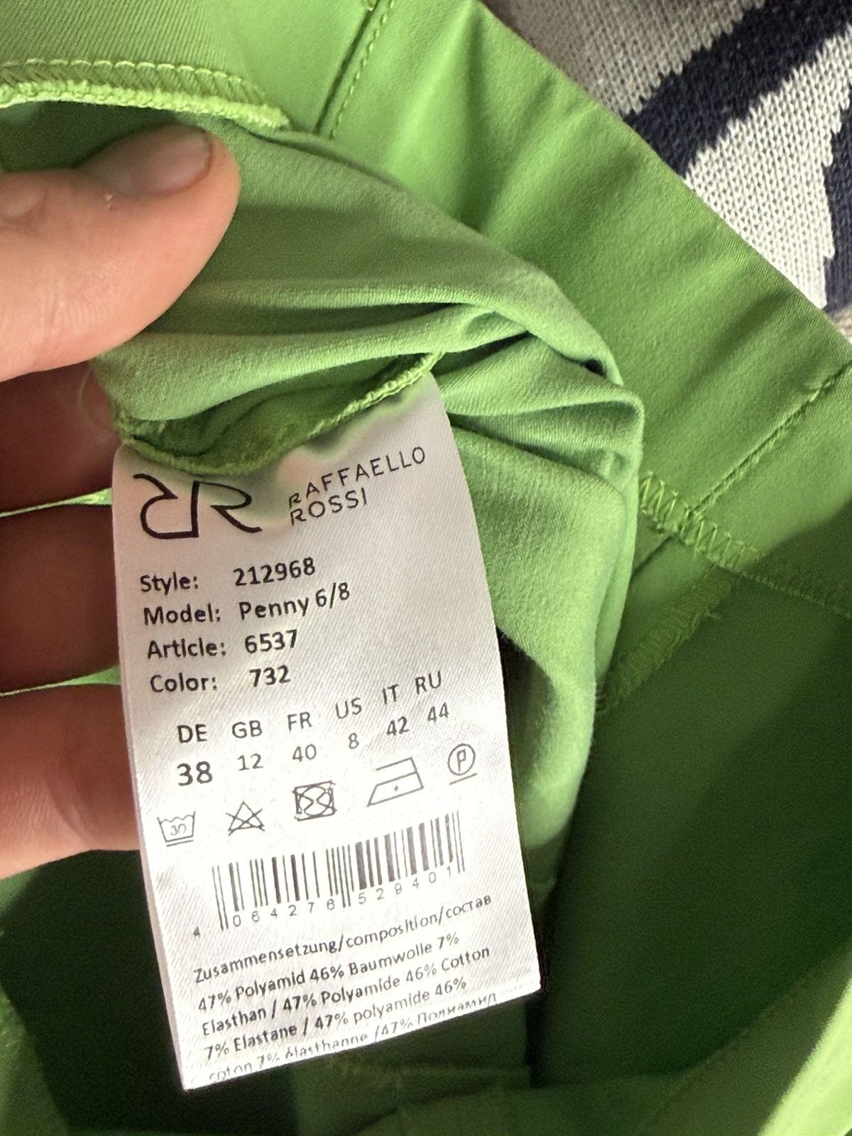 Other Raffaello Rossi Green Penny 6/8 pants size 38 Size 30" / US 8 / IT 44 - 8 Thumbnail