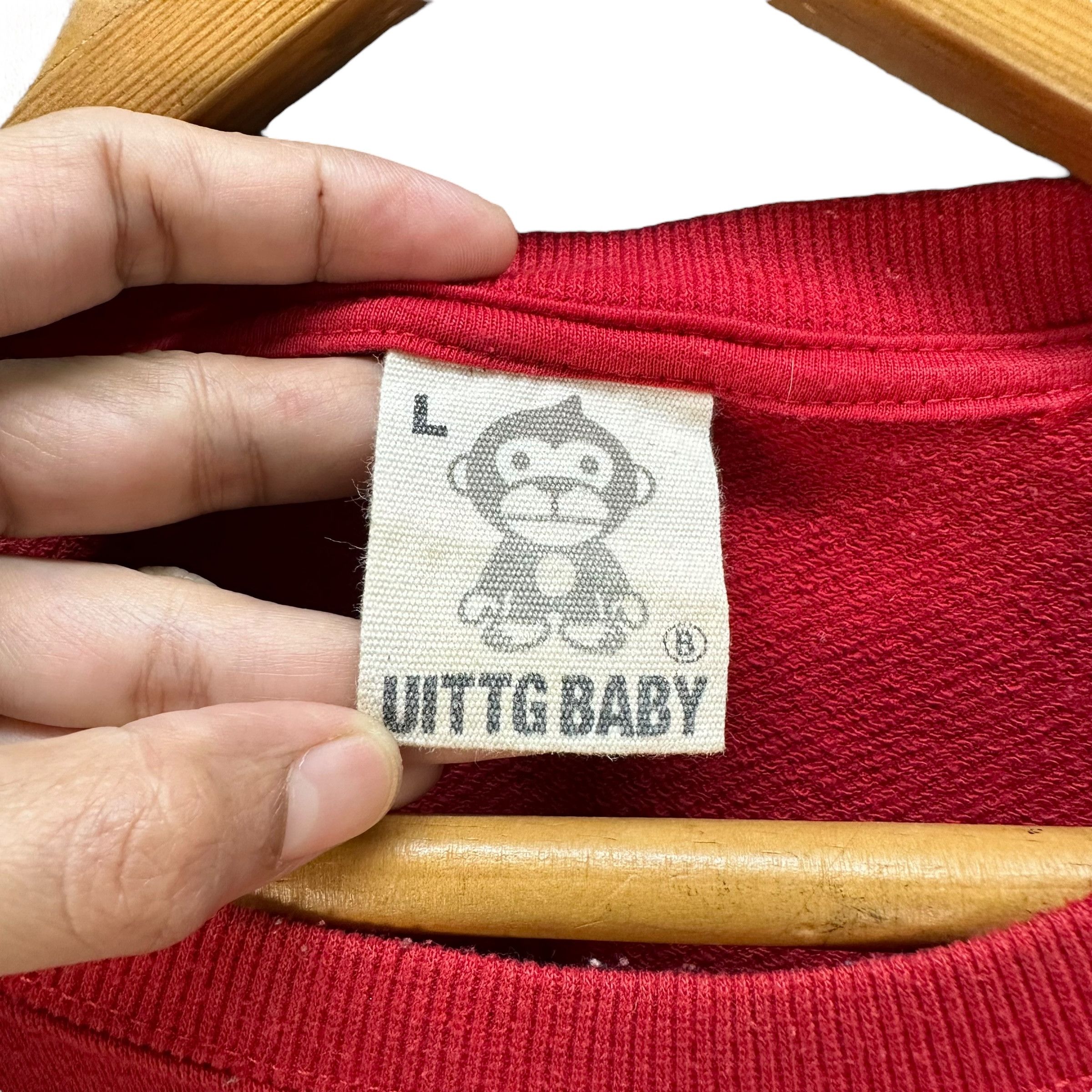 Japanese Brand UITTG BABY BIG LOGO GRAPHIC SWEATSHIRTS #9019-48 Size US L / EU 52-54 / 3 - 7 Thumbnail