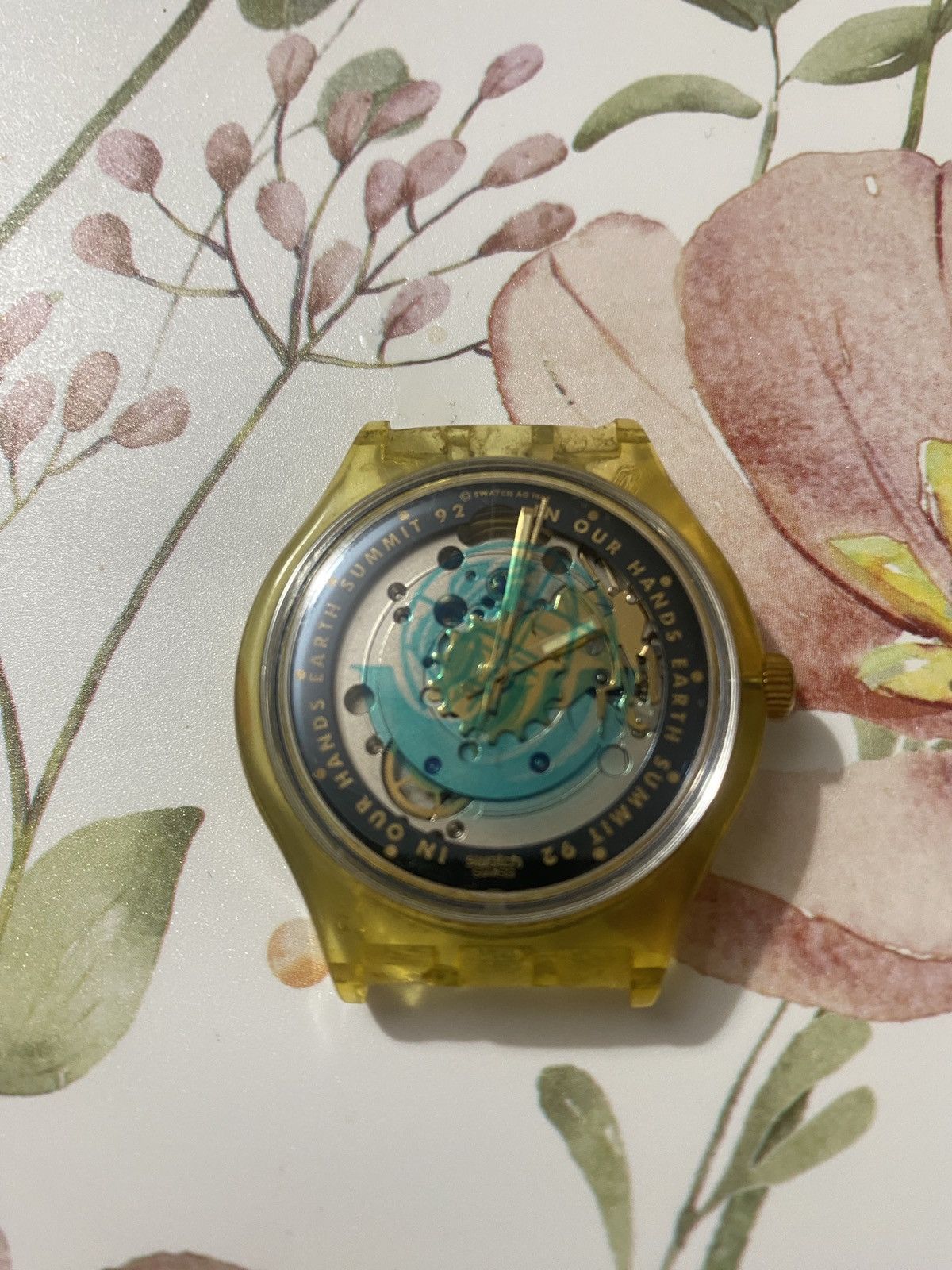 Swatch Watches swatch automatic our hands earth summit 1992 Size ONE SIZE - 1 Thumbnail