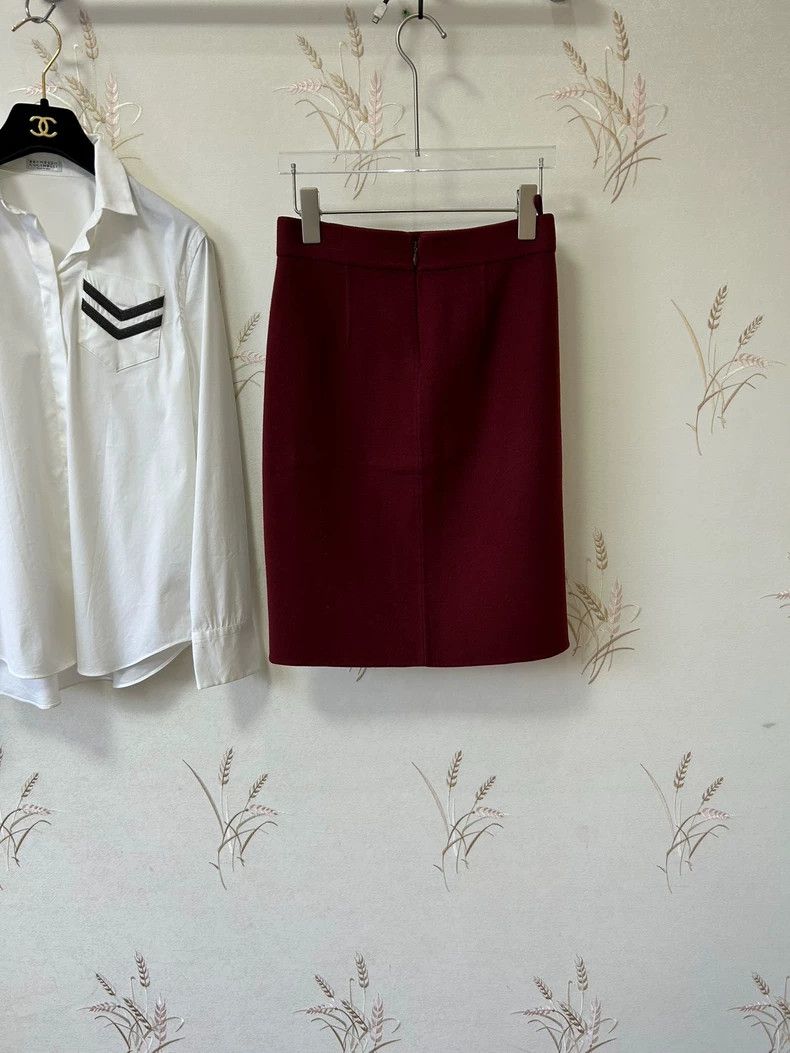 Loro Piana LORO PIANA Brown wool skirt Size 26" / US 2 / IT 38 - 8 Thumbnail