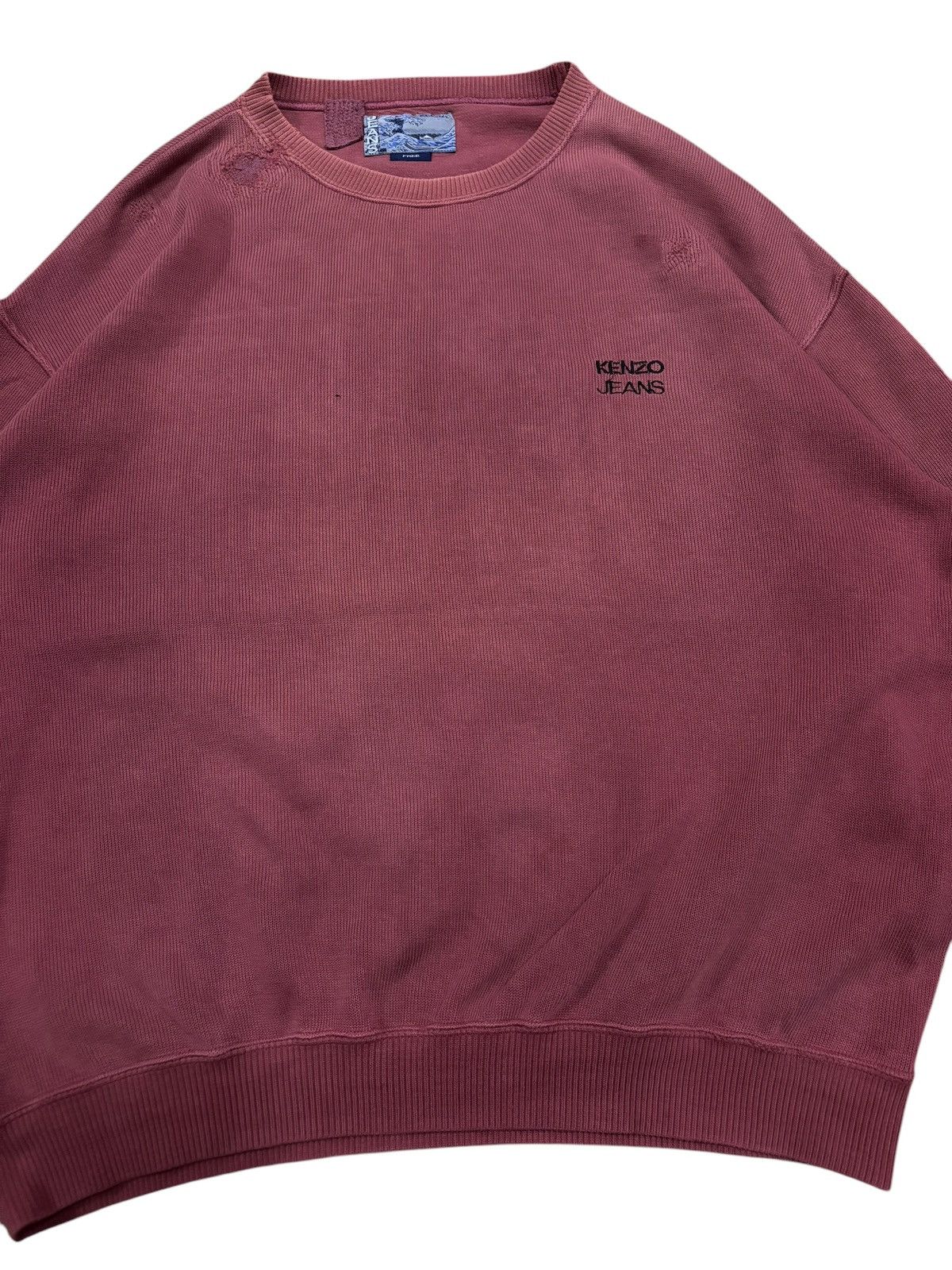 Kenzo Vtg Kenzo Damaged Distressed Sweatshirt Size US M / EU 48-50 / 2 - 4 Thumbnail
