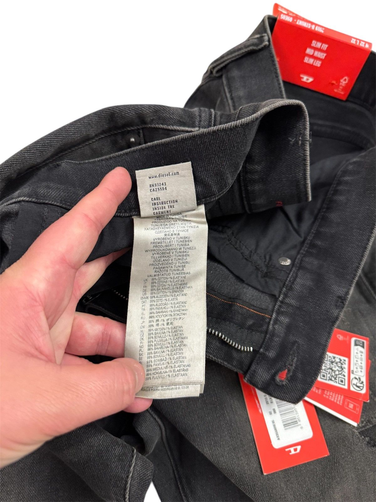 Diesel 🔥295$ Diesel 2019 D-Strukt Trou Jeans/Diesel Strukt Jeans Size US 32 / EU 48 - 11 Thumbnail