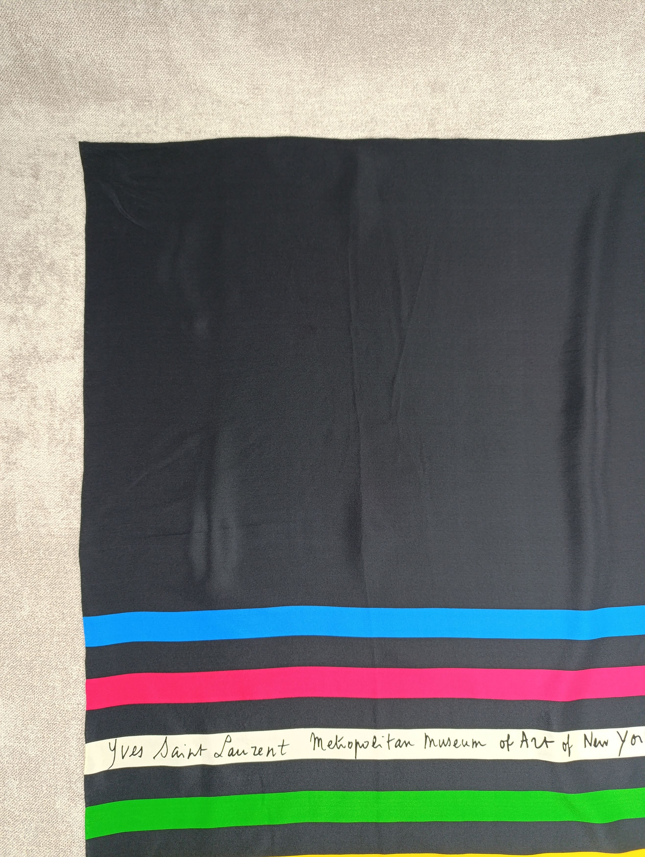 Yves Saint Laurent Yves Saint Laurent Silk Scarf – Metropolitan Museum of Art Size ONE SIZE - 7 Thumbnail