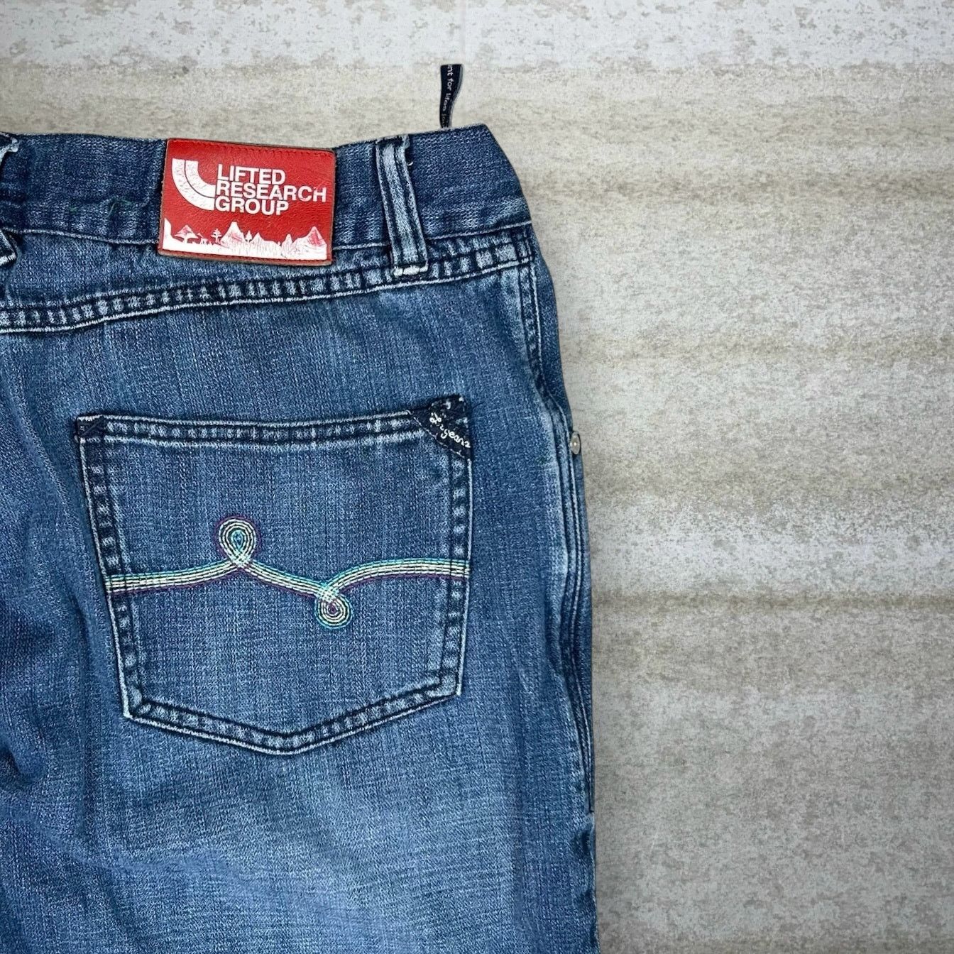 LRG Vintage Y2K LRG Skater Jeans 38x32 Baggy Wide Medium Wash Size US 38 / EU 54 - 3 Thumbnail