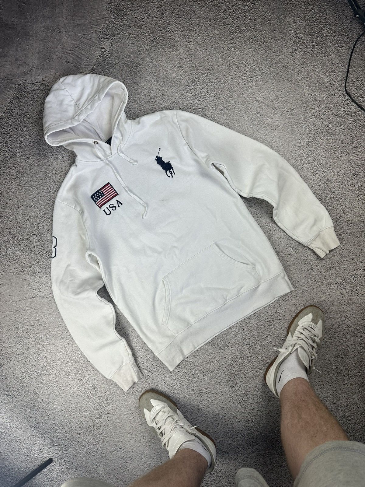 Polo Ralph Lauren Vintage Polo by Ralph Lauren United States USA #3 Flag Pony Size US L / EU 52-54 / 3 - 3 Thumbnail