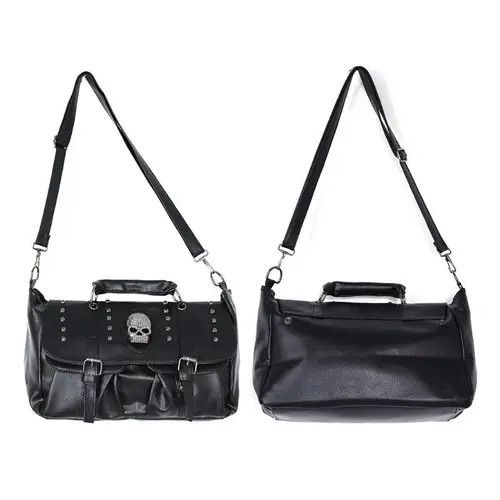 Vintage Leather Skull Rivet Shoulder Bag Size ONE SIZE - 4 Thumbnail