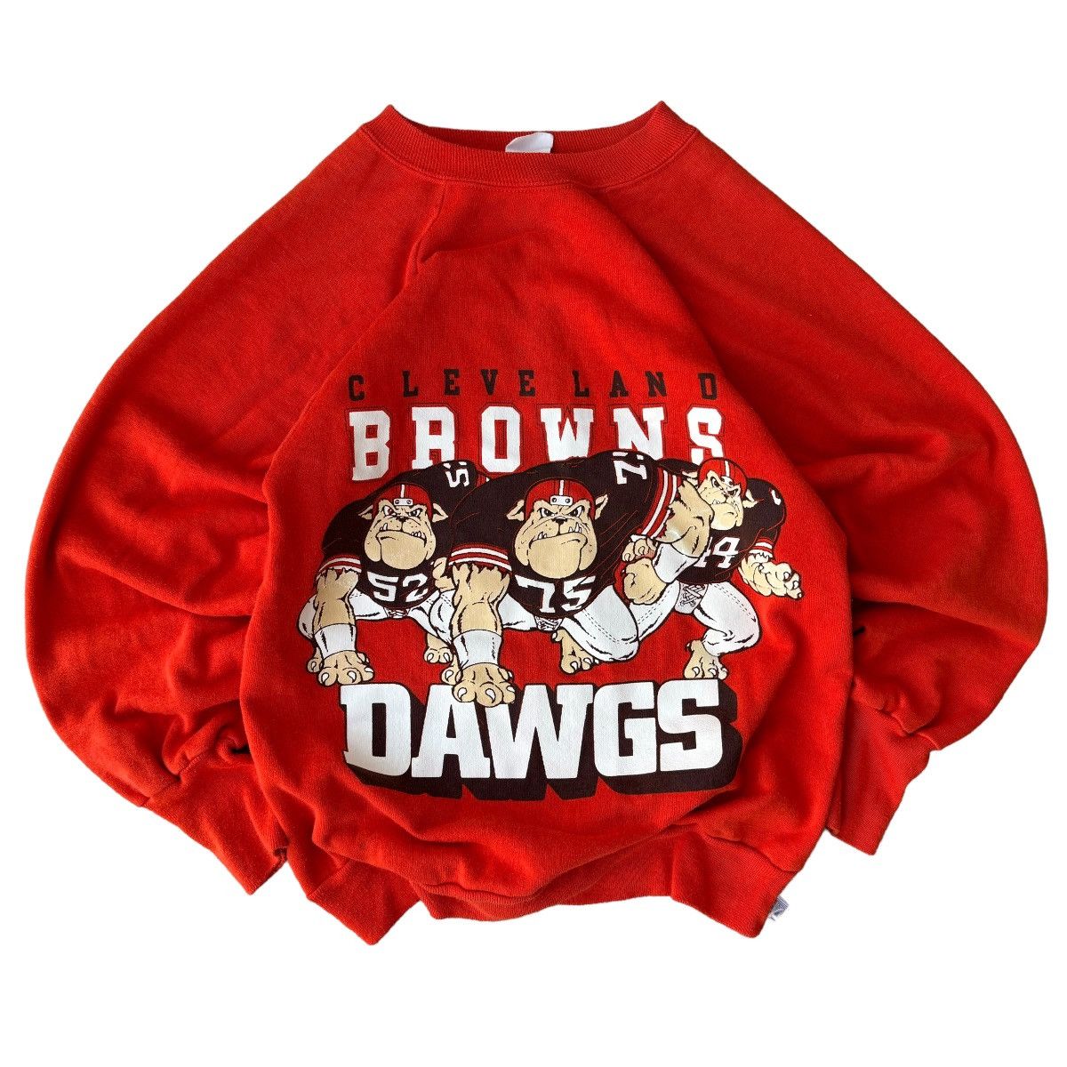 Logo 7 × NFL 80s Cleveland Browns DAWGS Graphic Sweatshirt Vintage Size US S / EU 44-46 / 1 - 1 Thumbnail