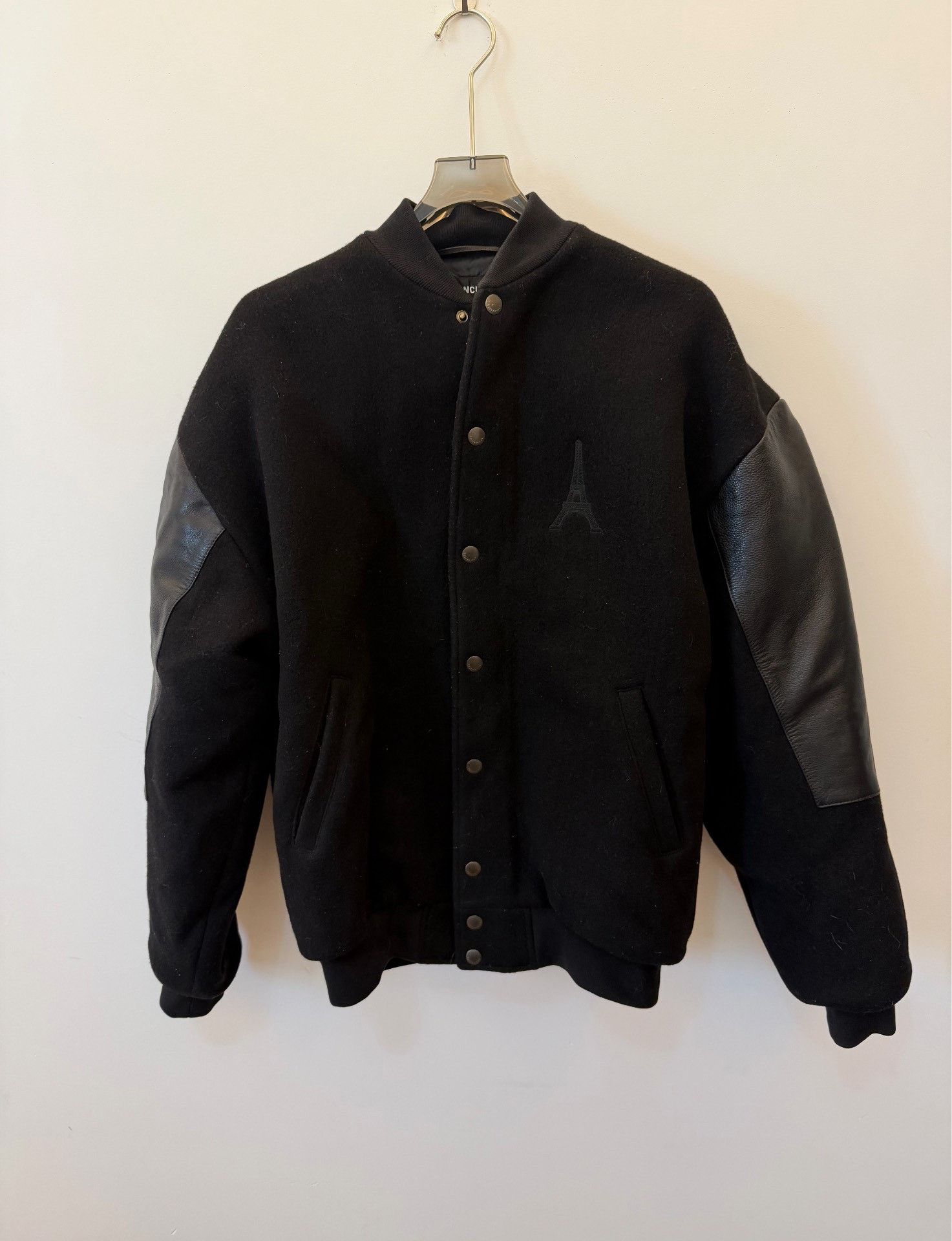 Balenciaga Balenciaga Black Leather Jacket 44 Men Size US L / EU 52-54 / 3 - 1 Thumbnail