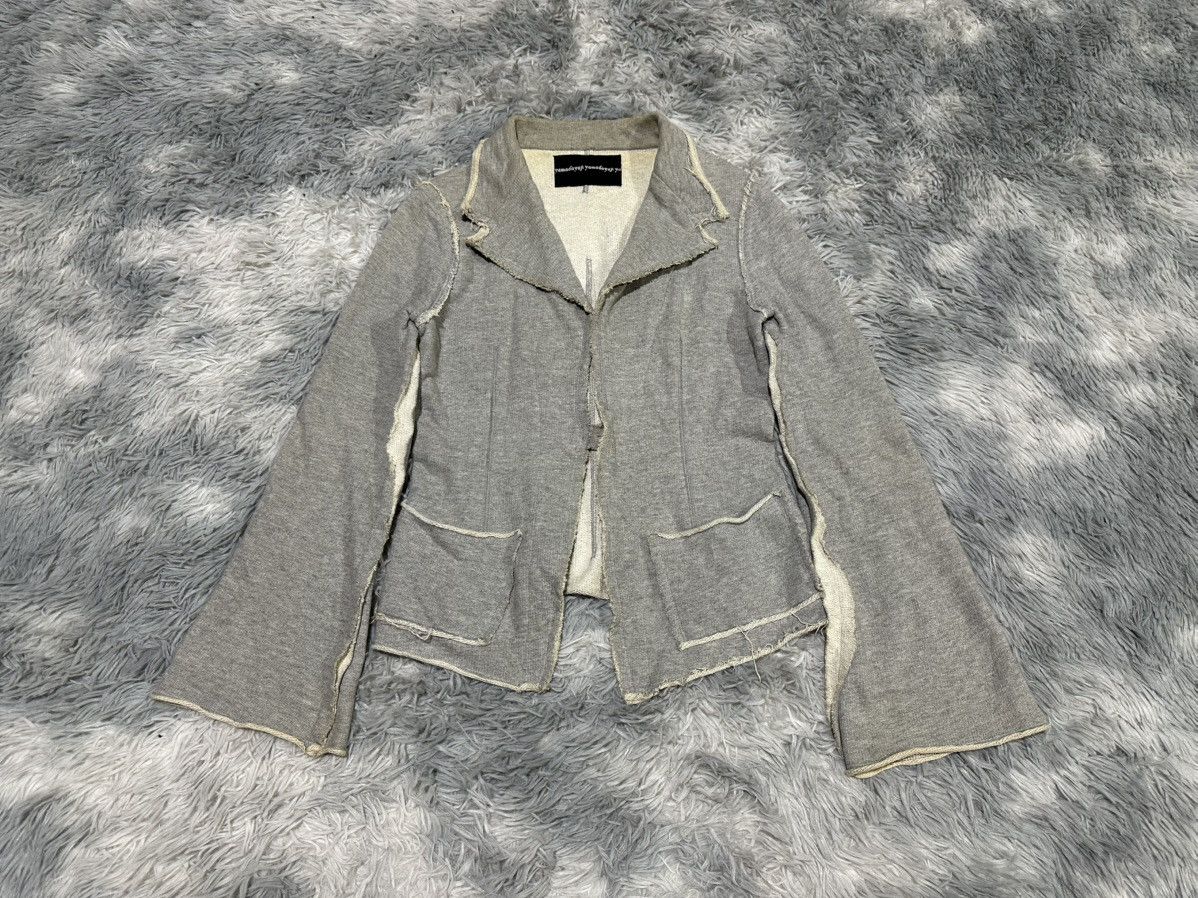 Japanese Brand 🔥Vintage Yuji Yamada Deconstructed Exposed Seam Cardigan Size US S / EU 44-46 / 1 - 1 Thumbnail
