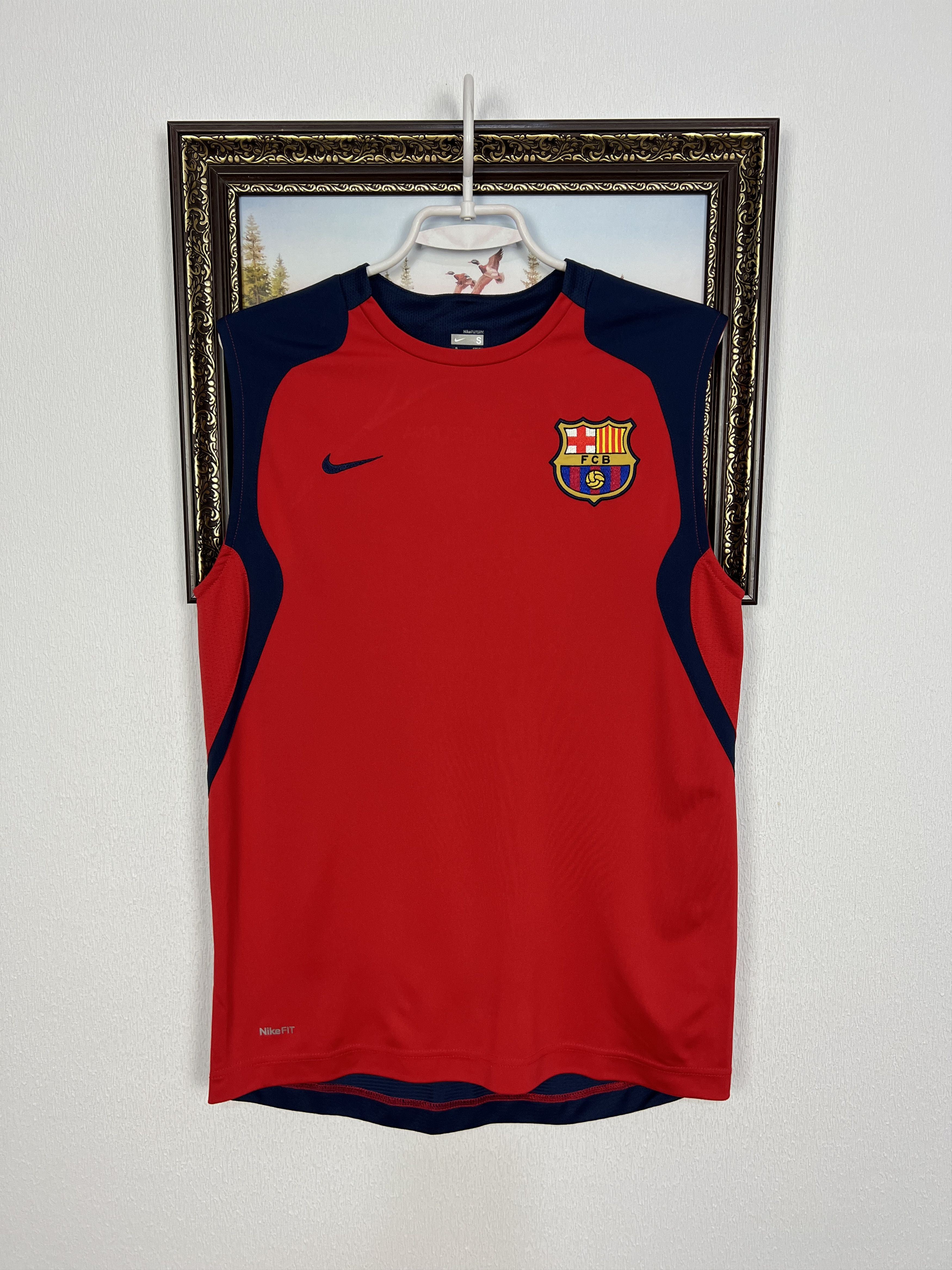 Vintage FC Barcelona Football Train Vest Soccer Shirt Trikot