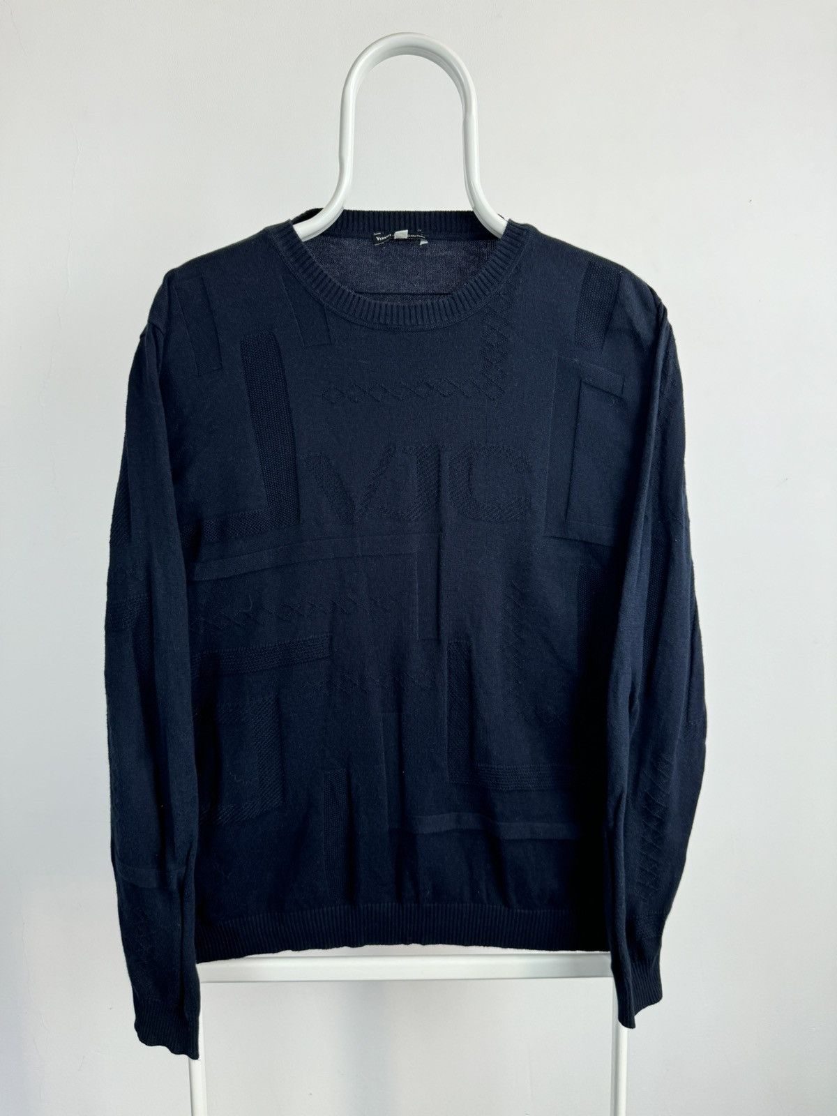 Versace Jeans Couture Vintage Versace Jeans Couture Structure Logo Jumper Sweater Size US L / EU 52-54 / 3 - 1 Thumbnail
