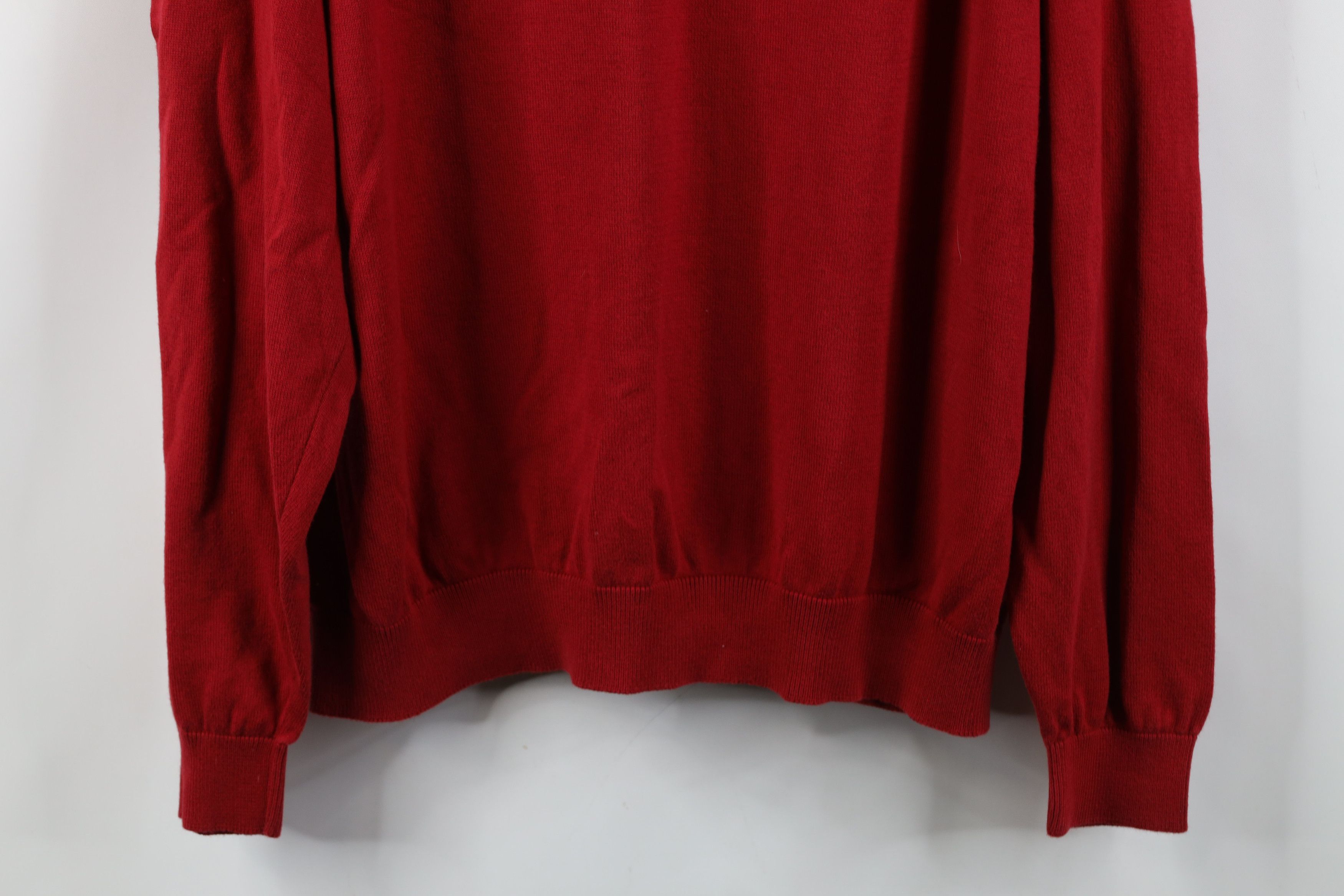 Vintage Vintage 90s Y2K Ohio State University Ribbed Sweater Red Size US XXL / EU 58 / 5 - 12 Thumbnail