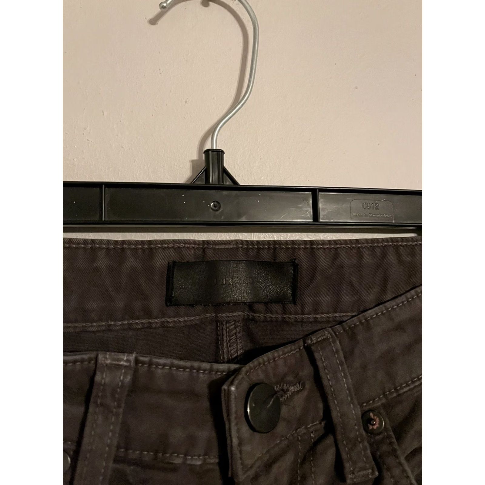 J Brand J BRAND Kane Regular Straight Fit Pants Dark Brown Gray Men's 30x33 Size US 30 / EU 46 - 2 Thumbnail