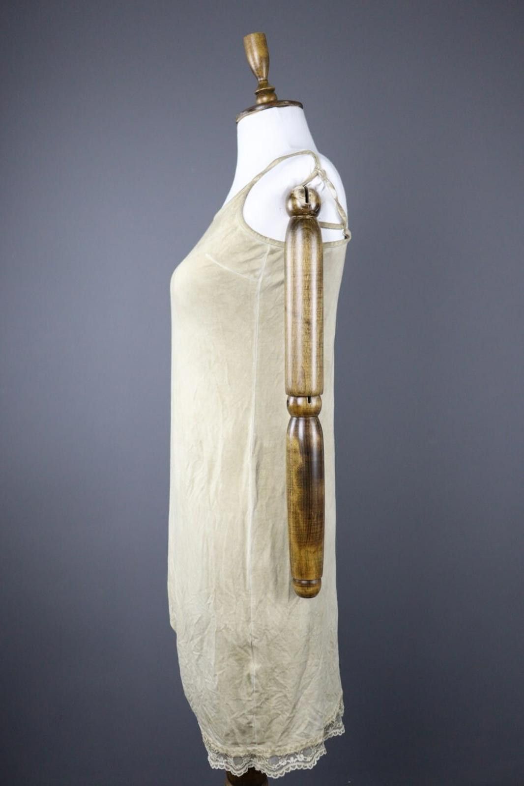 Designer Elisa Cavaletti Cream Viscose Boat Lace Trim Flip Dress Size M / US 6-8 / IT 42-44 - 5 Thumbnail