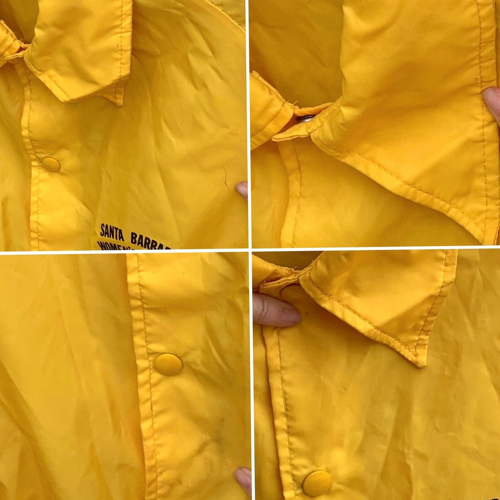 Champion VINTAGE Swingster Santa Barbara Womens B & C 1977 Tournament Champions Windbreaker Jacket Nylon Yellow M Mens/Womens Size M / US 6-8 / IT 42-44 - 4 Thumbnail