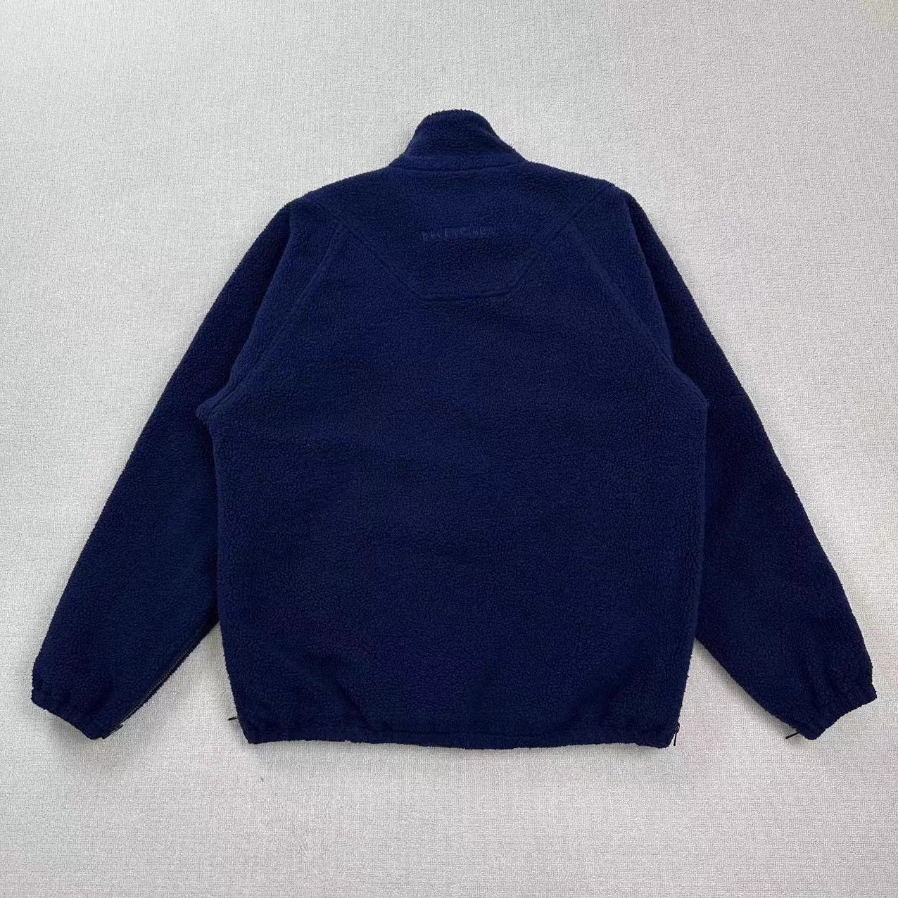 Balenciaga Balenciaga Embroidered Half-Zip Teddy 46 NWT Size US S / EU 44-46 / 1 - 2 Thumbnail