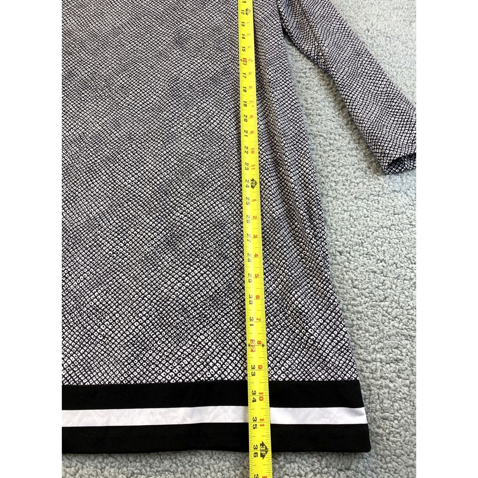 Michael Kors Michael Kors Dress Women’s XL Black Midi Long Sleeve Round Neckline Pullover Sheath Dressy Regular Colorful Geometric Vietnam Size XL / US 12-14 / IT 48-50 - 5 Thumbnail