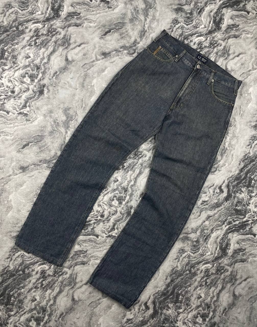 Armani Vintage Armani Big Logo Denim Jeans Men Size 31 Blue Size US 31 - 6 Thumbnail