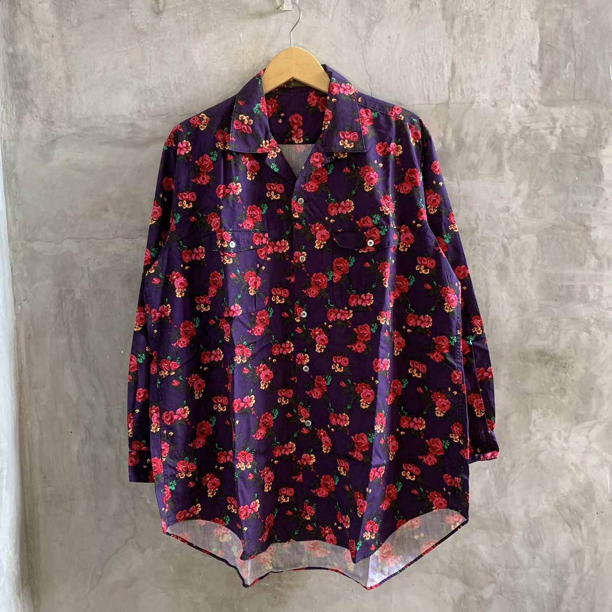 🔥VINTAGE Y'S FOR MEN YOHJI YAMAMOTO OVERSIZE FLORAL SHIRT