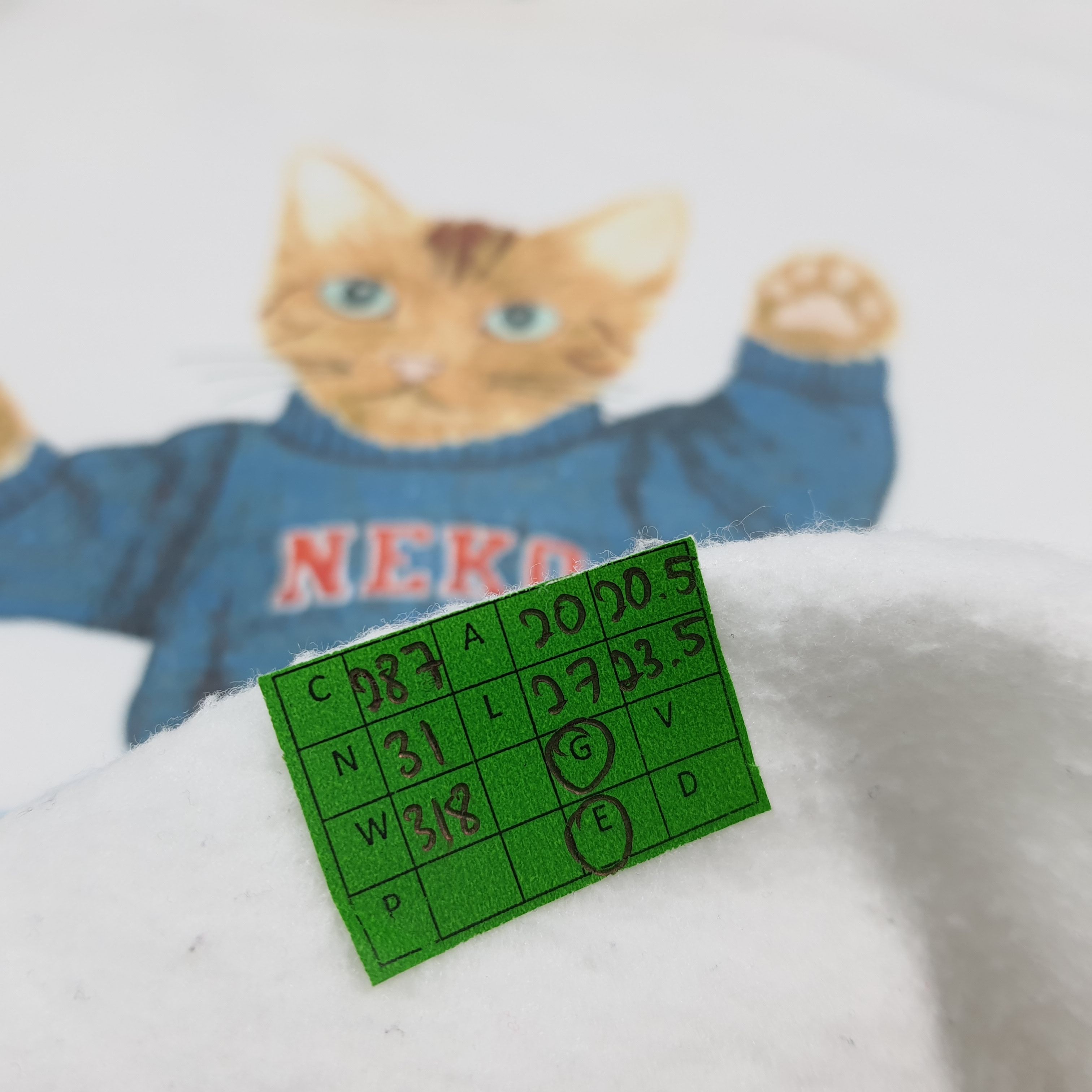 Beams Plus Vintage BEAMS T Neko Graphic Sweatshirt C287N31 Size US S / EU 44-46 / 1 - 8 Thumbnail