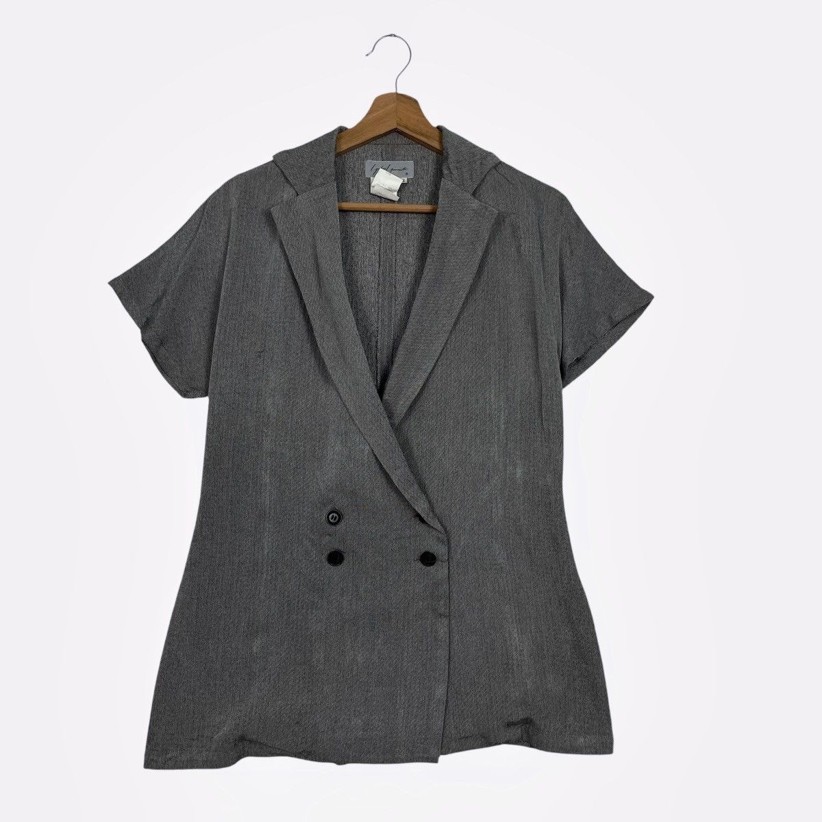 Yohji Yamamoto Yohji Yamamoto Double Breasted Rayon Jacket Size S / US 4 / IT 40 - 1 Thumbnail