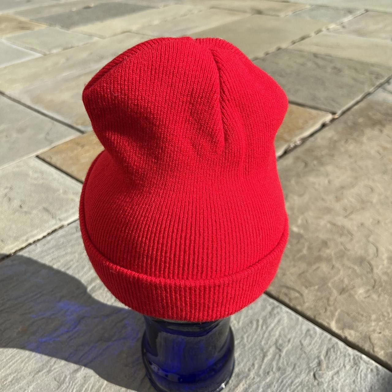 Other Baby Girl Embroidered Red Cuff Beanie Size ONE SIZE - 3 Thumbnail