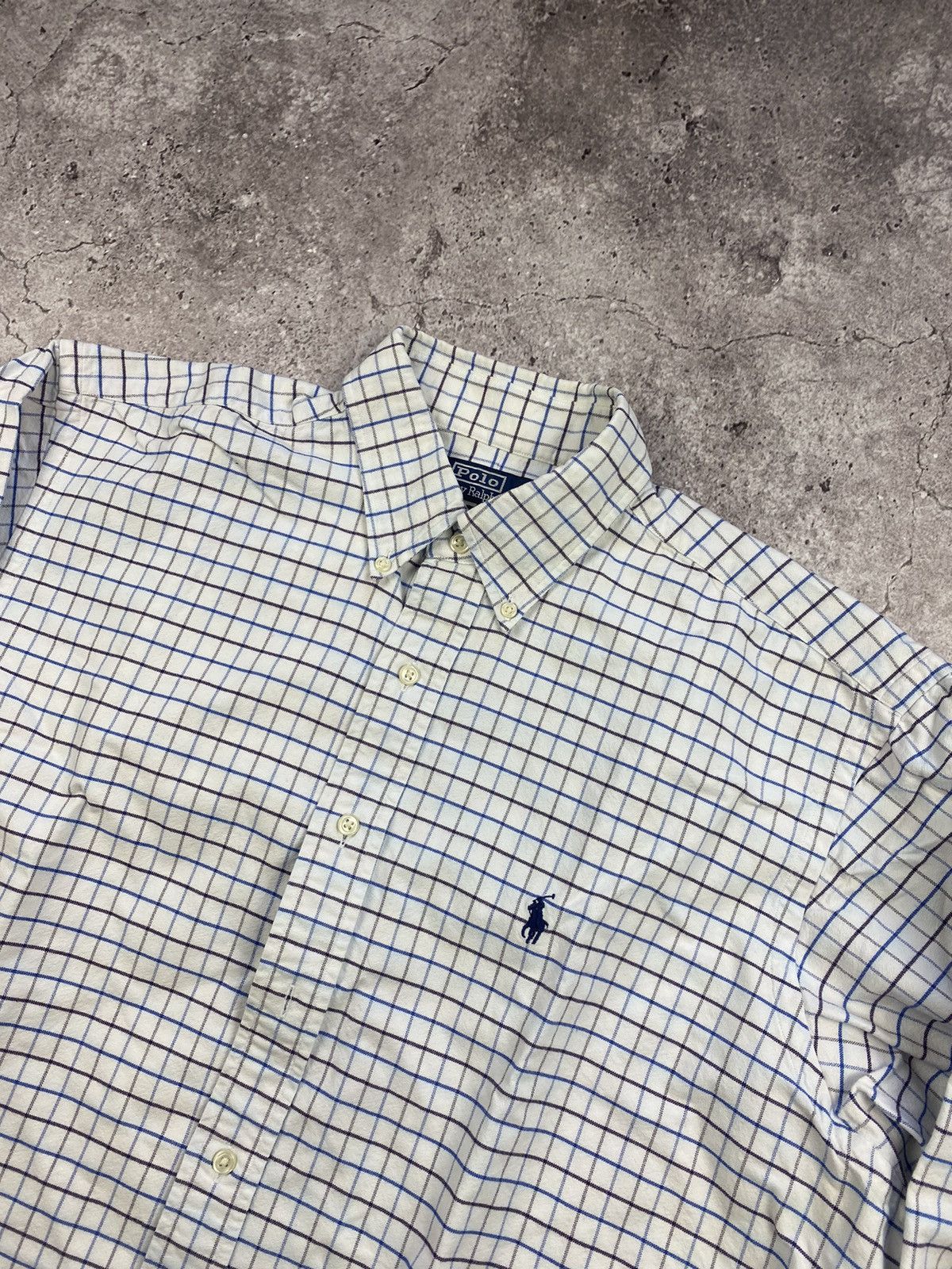 Polo Ralph Lauren × Vintage Vintage Y2K POLO RALPH LAUREN Checked Flannel Shirt 90 Style Size US L / EU 52-54 / 3 - 2 Thumbnail