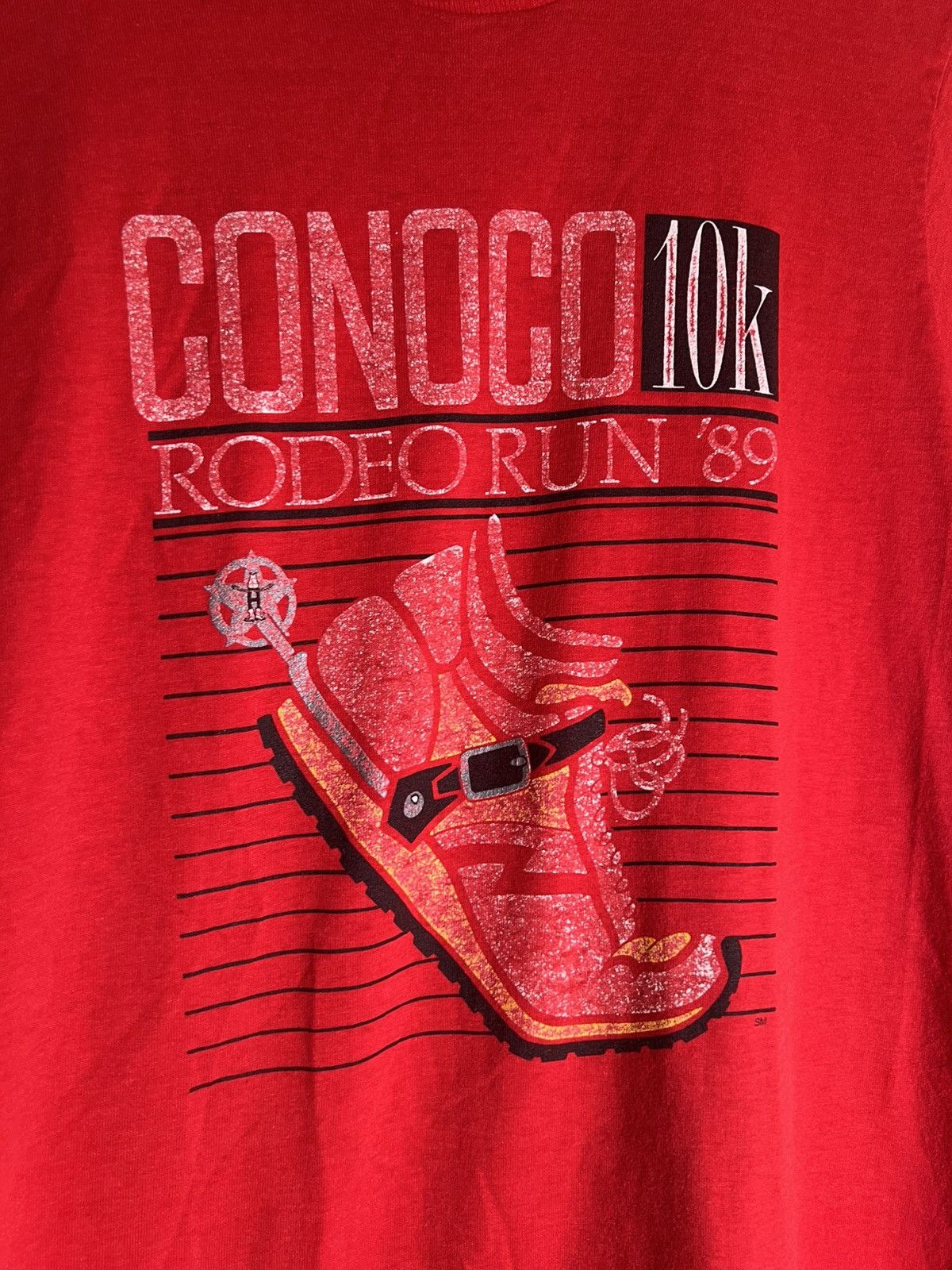 Vintage 80’s 90’s VTG Vintage Conoco Rodeo Run Texas Retro T Shirt Size US M / EU 48-50 / 2 - 3 Thumbnail