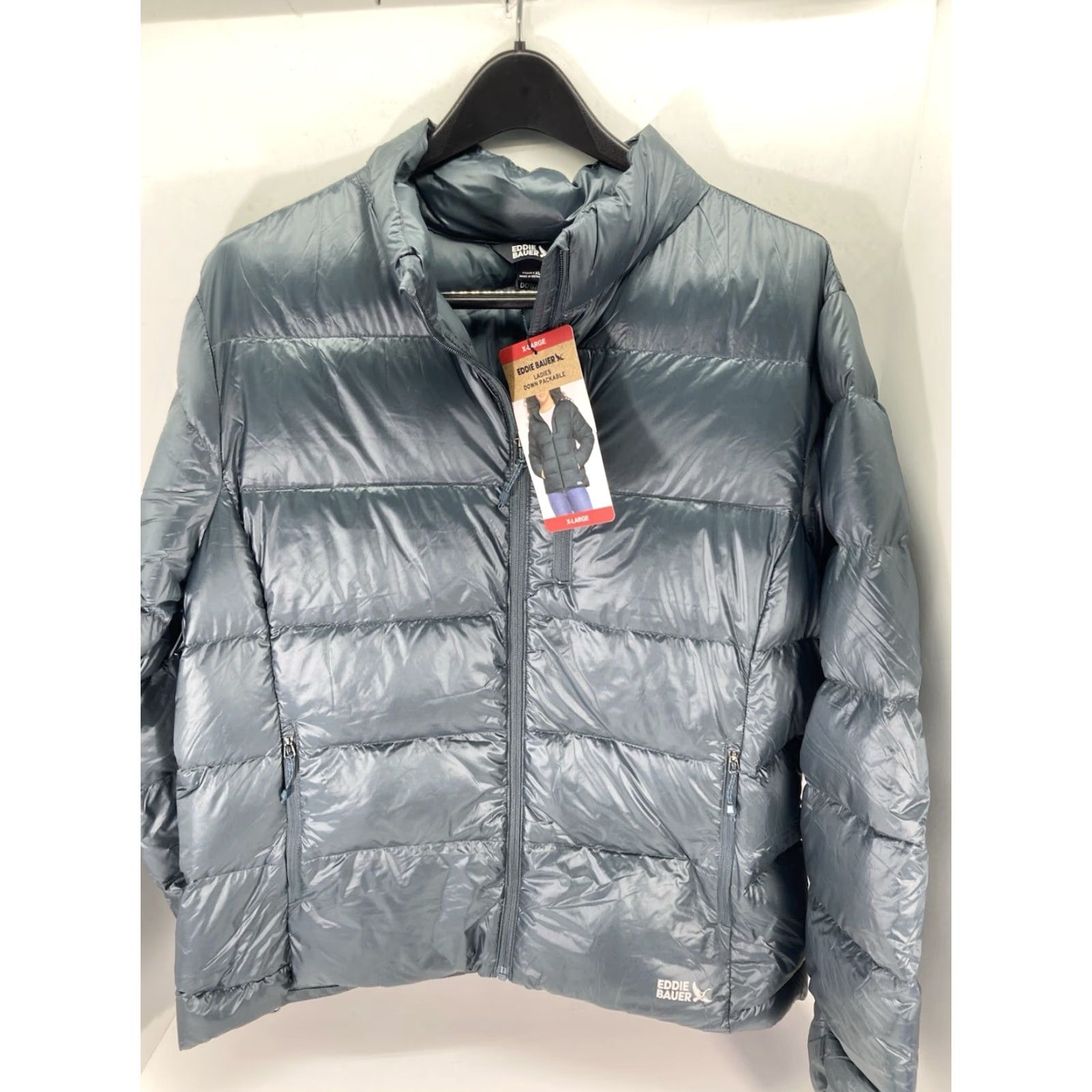 Eddie Bauer Eddie Bauer Down Puffer Jacket Coat Women XL Blue Green Full Zip Packable NWT Size XL / US 12-14 / IT 48-50 - 2 Thumbnail