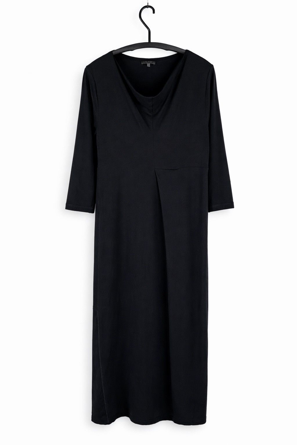 OSKA OSKA Long Black Dress Size 2 Viscose Elastane Pockets Size L / US 10 / IT 46 - 1 Thumbnail