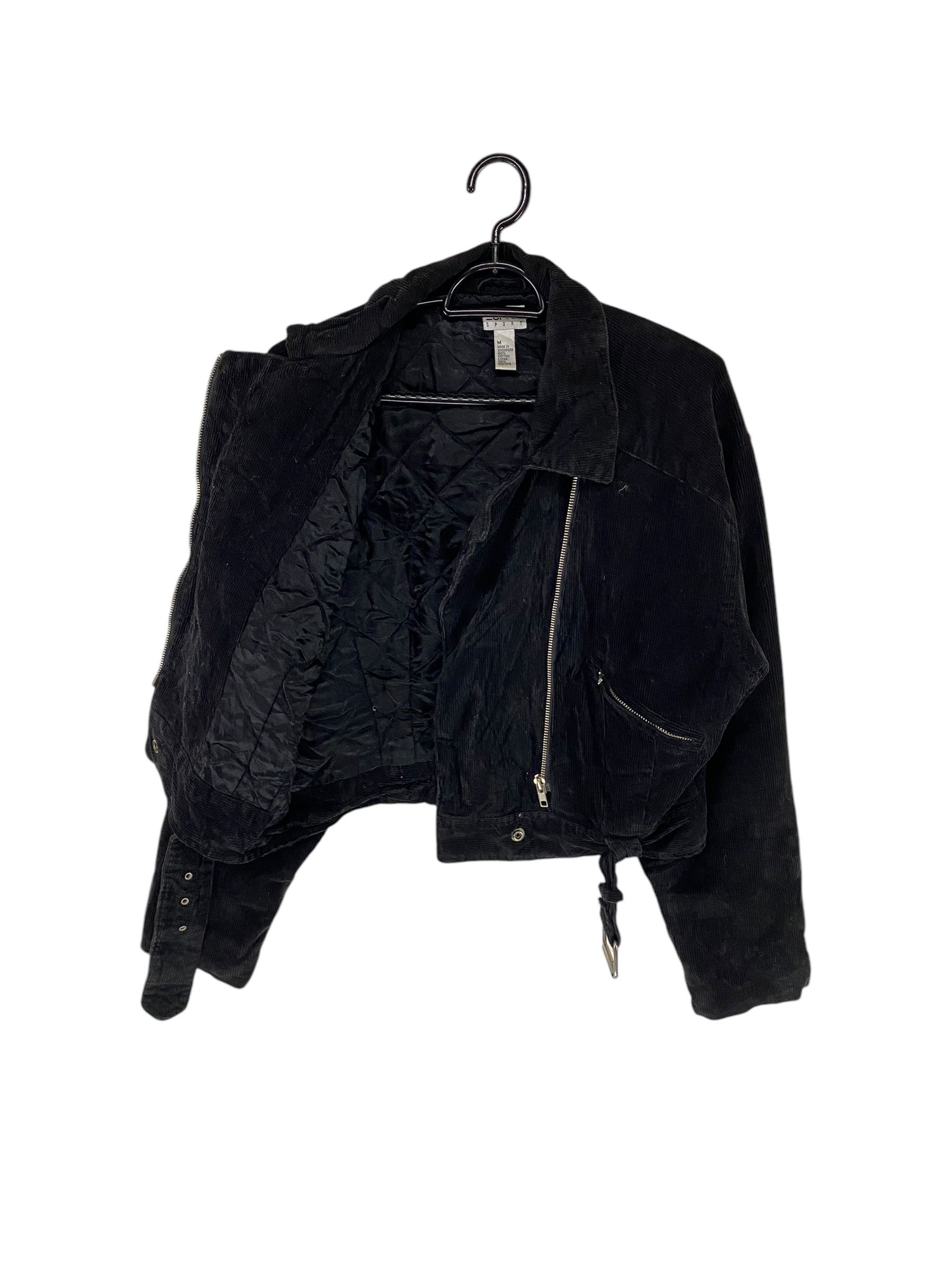 Esprit × Vintage 90s Esprit double collar corduroy cropped jacket Size M / US 6-8 / IT 42-44 - 4 Thumbnail